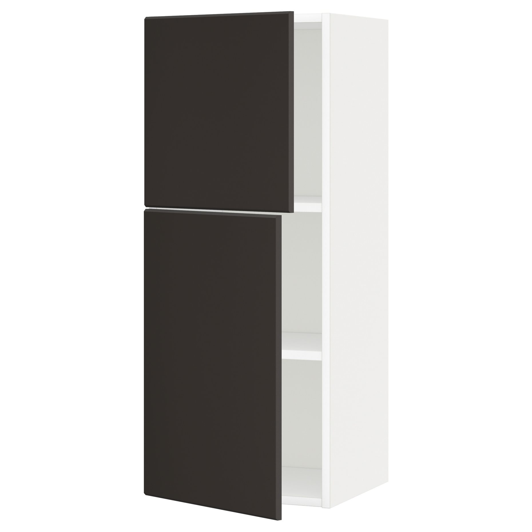 METOD, wall cabinet with shelves/2 doors, 40x100 cm, 394.684.26