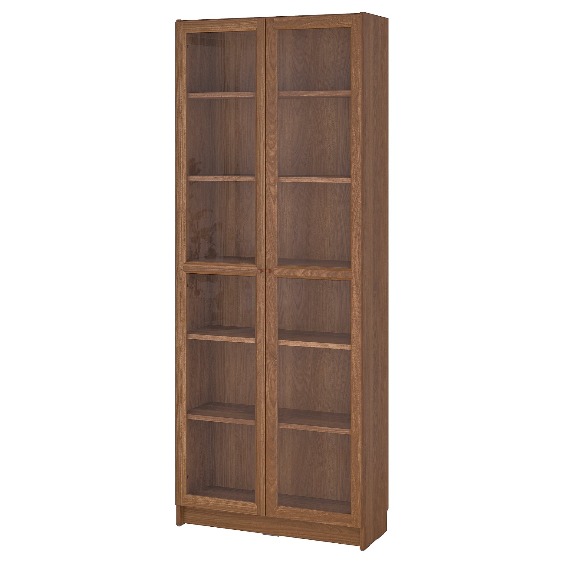 BILLY/OXBERG, bookcase with glass doors, 80x30x202 cm, 394.833.18