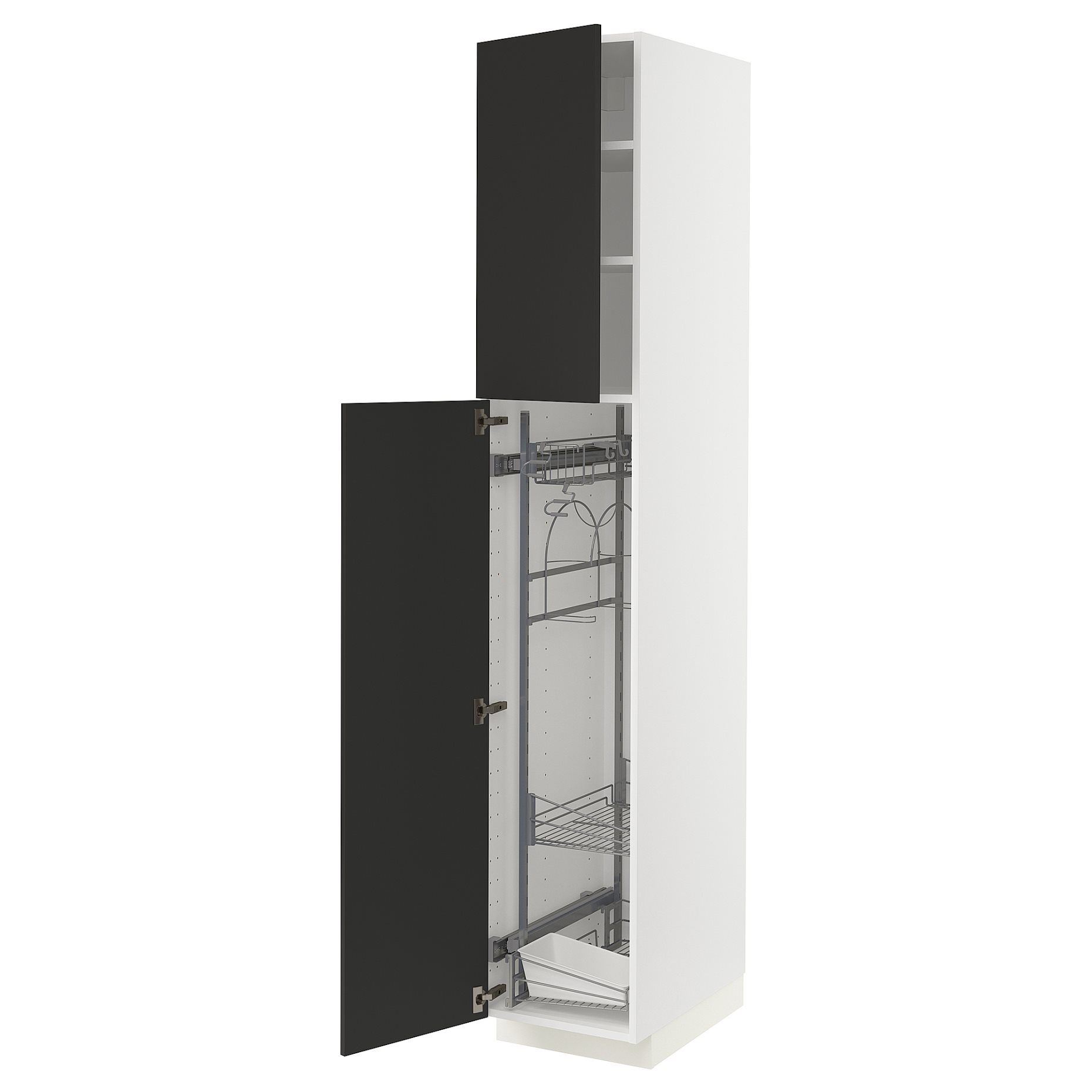 METOD, high cabinet with cleaning interior, 40x60x220 cm, 394.981.69