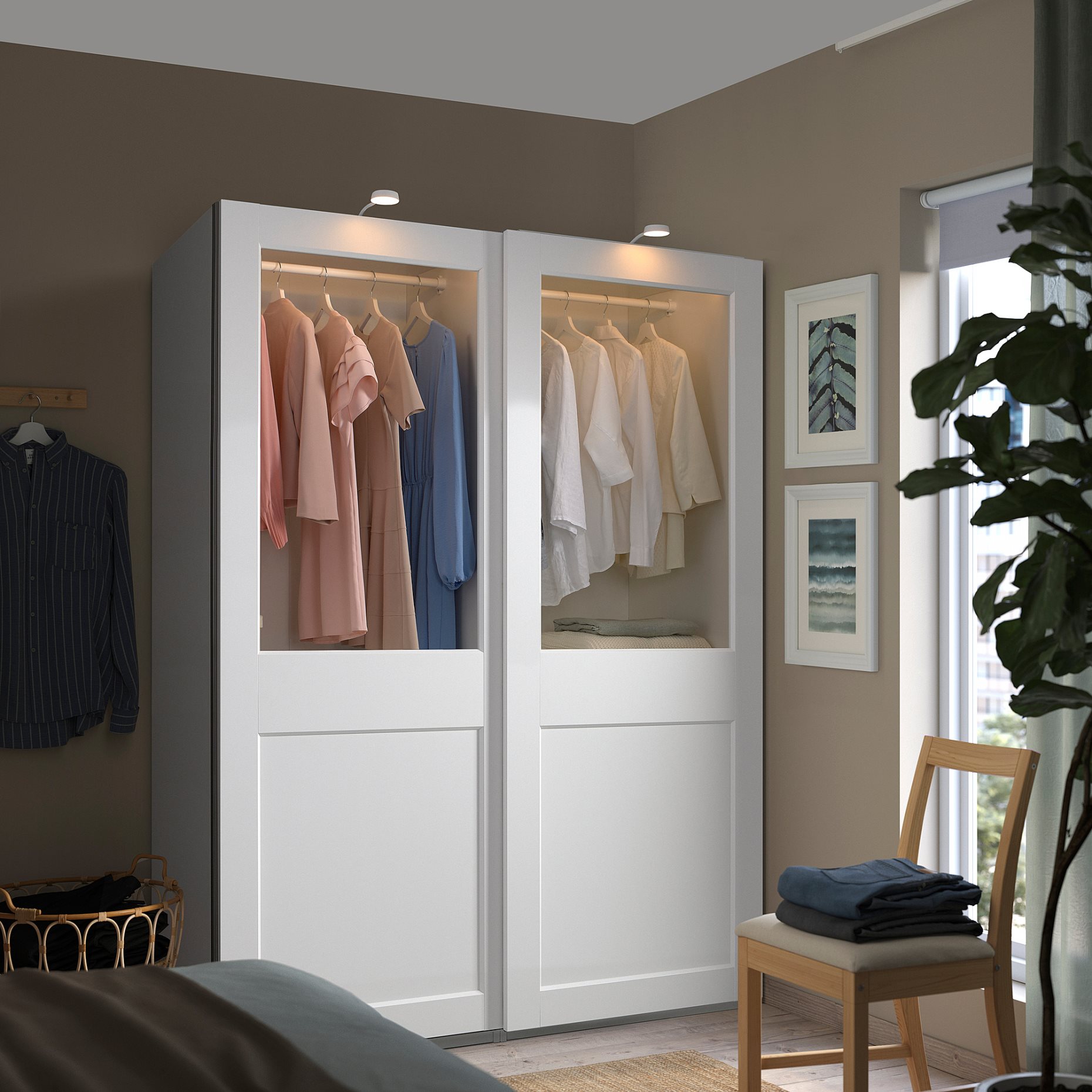 PAX/GRIMO, wardrobe combination, 150x66x201 cm, 395.028.78