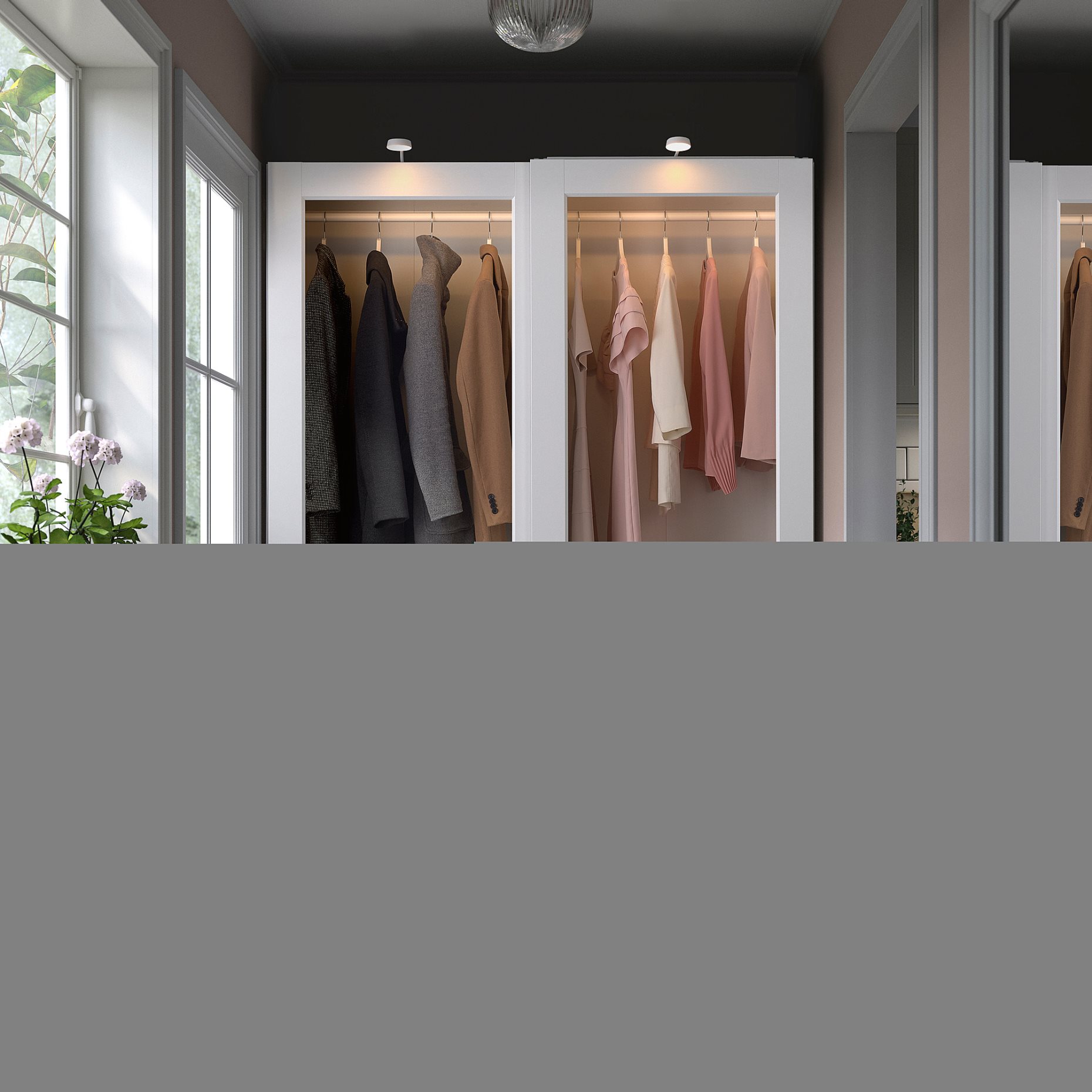 PAX/GRIMO, wardrobe combination, 150x66x201 cm, 395.028.78