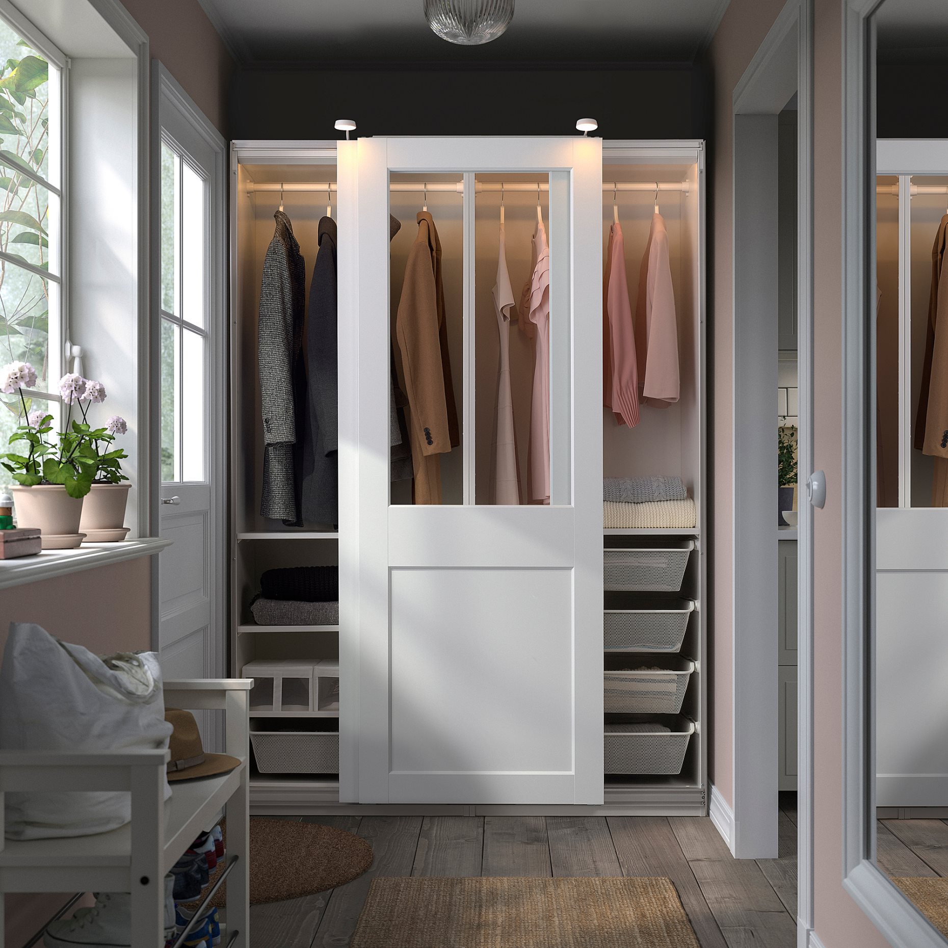 PAX/GRIMO, wardrobe combination, 150x66x201 cm, 395.028.78