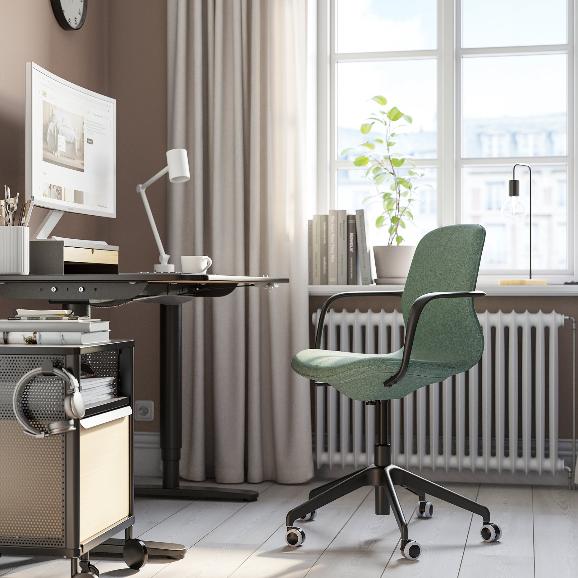 LÅNGFJÄLL, swivel chair, 395.077.29