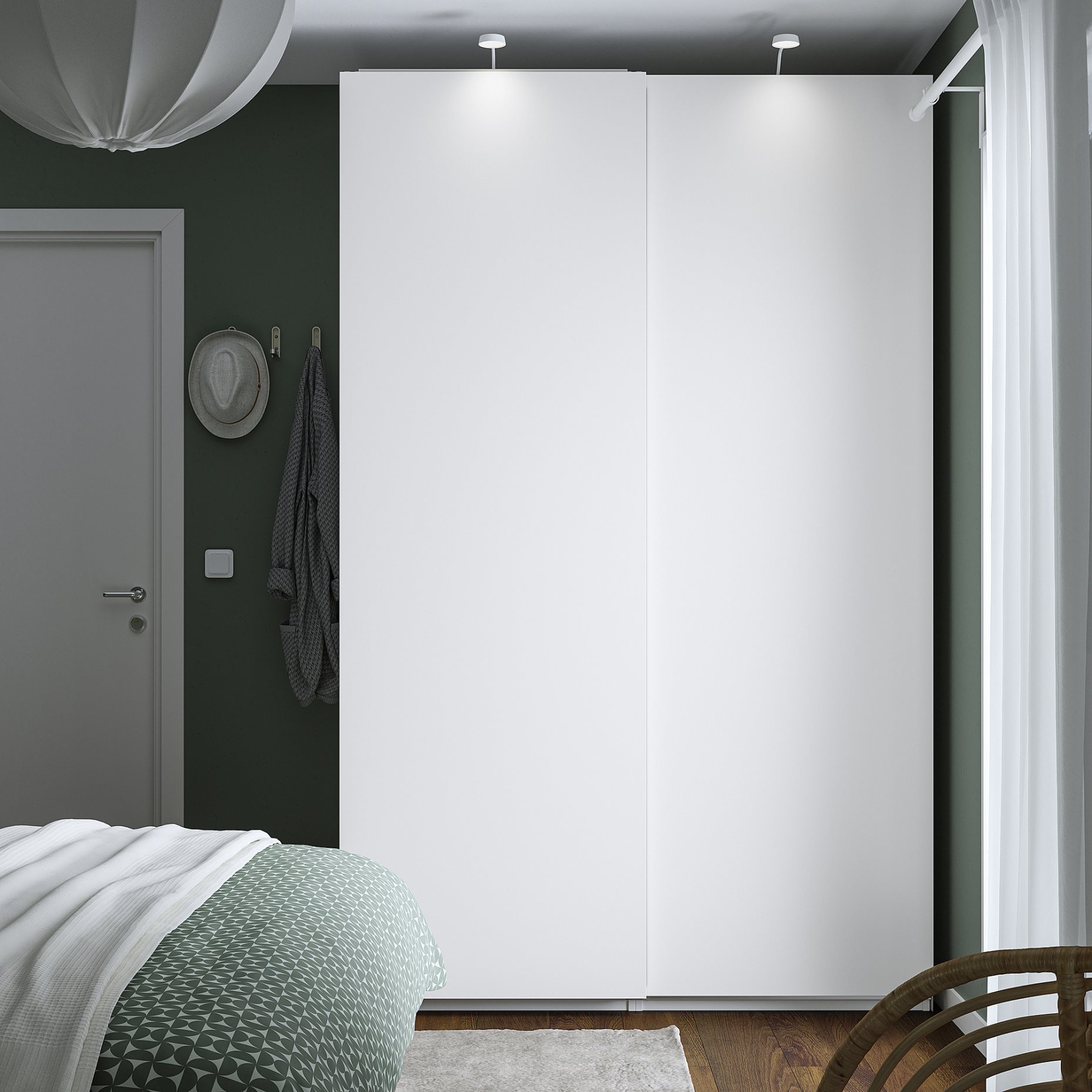 PAX/HASVIK, wardrobe combination, 150x66x236 cm, 395.156.11