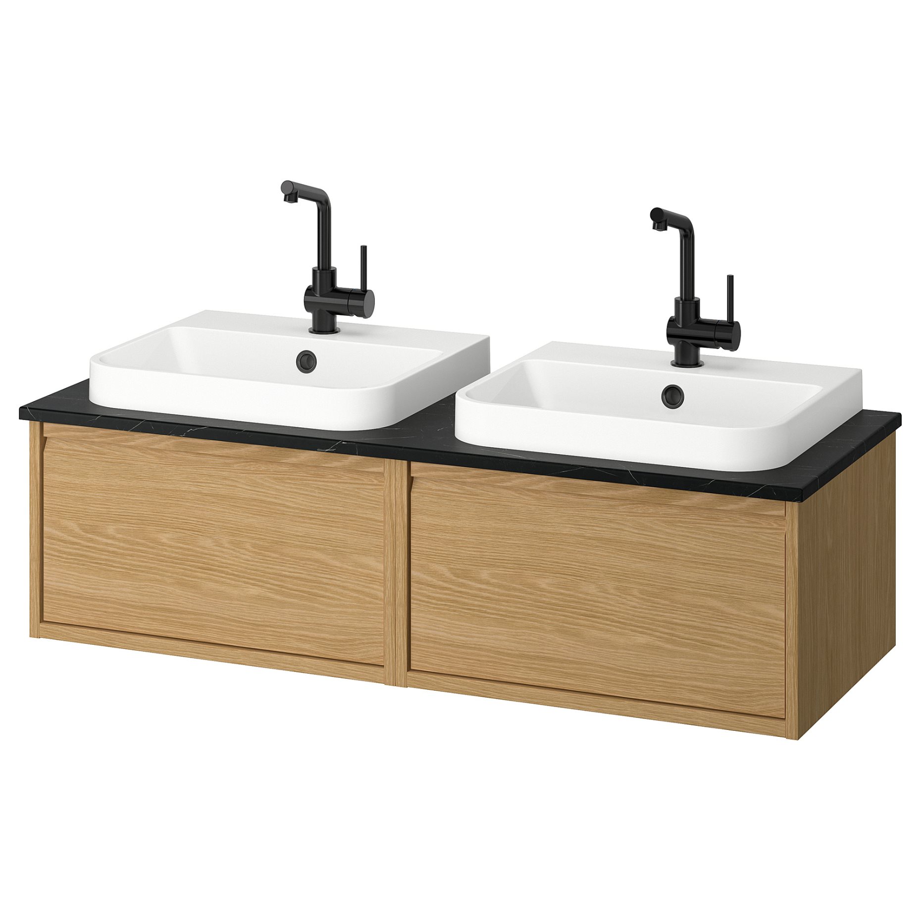 ANGSJON/BACKSJON, wash-stand/wash-basin/taps, 122x49x41 cm, 395.286.04