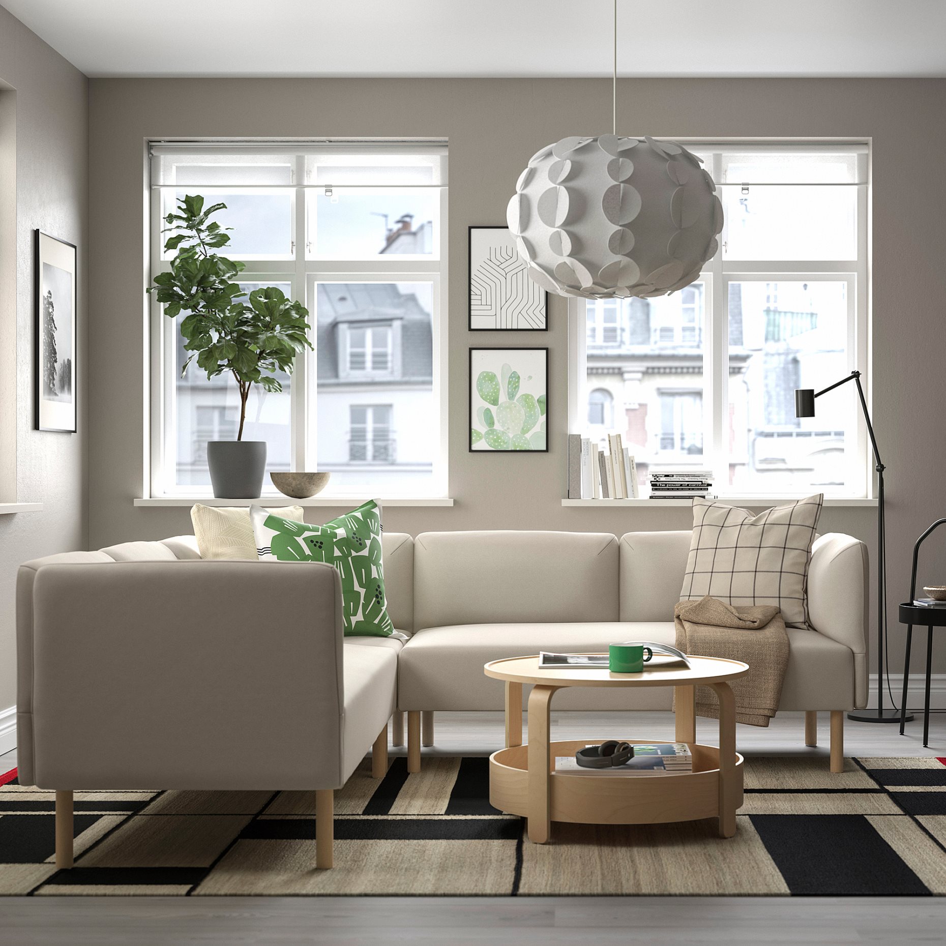 LILLEHEM, modular corner sofa, 4 seat, 395.361.52