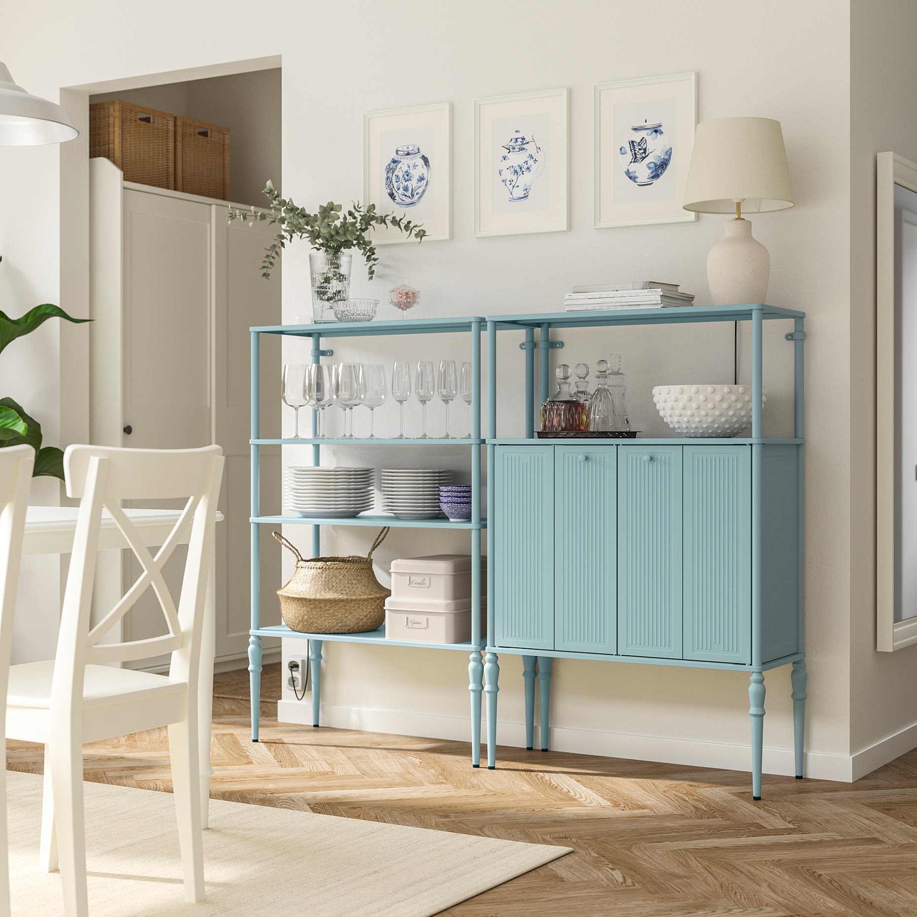 SÅGMÄSTARE, σύνθεση αποθήκευσης, 164x35x128 cm, 395.799.62