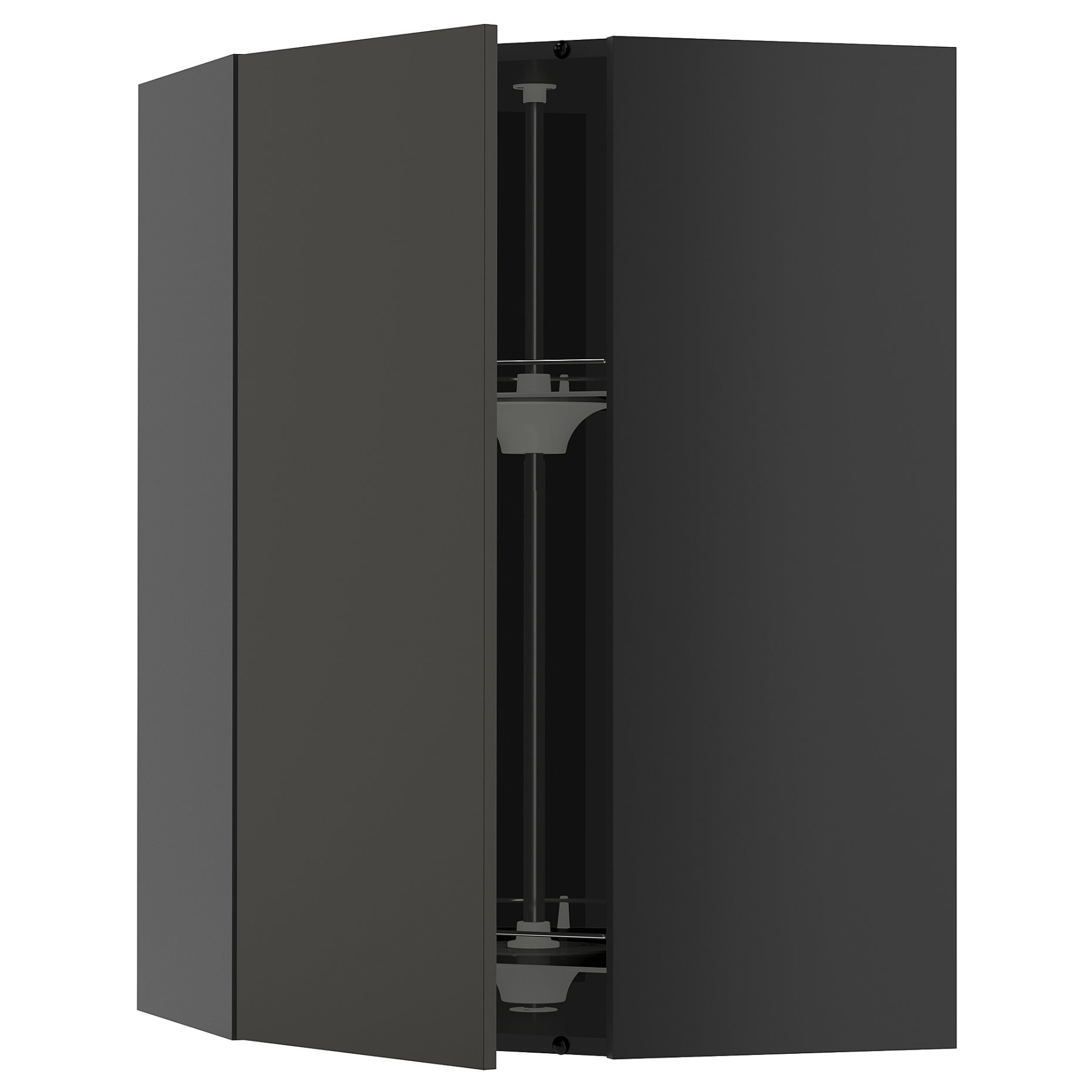 METOD, γωνιακό ντουλάπι τοίχου με καρουζέλ, 68x100 cm, 395.893.48