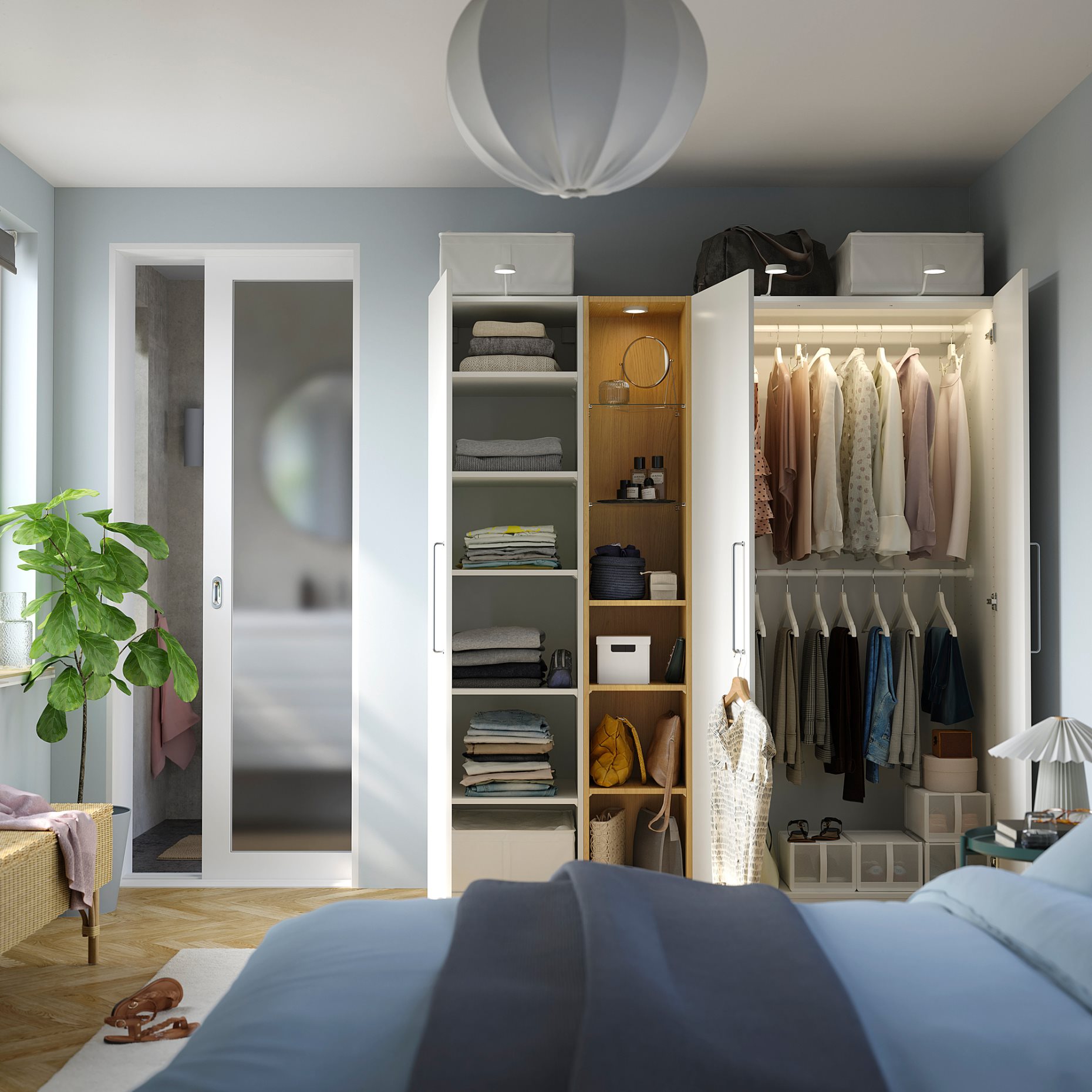 PAX/FORSAND, συνδυασμός ντουλάπας, 185x60x201 cm, 396.072.53