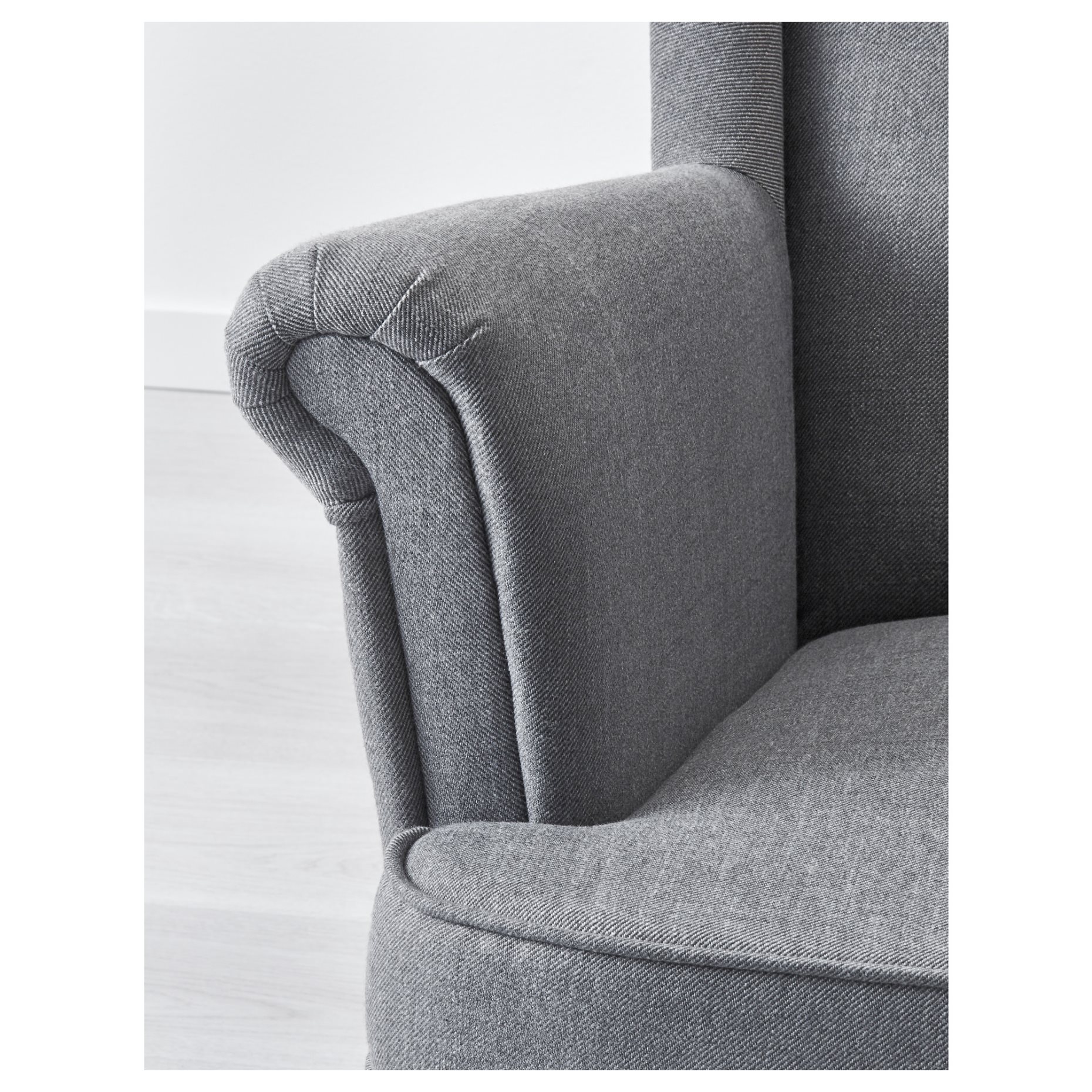 STRANDMON, wing chair with footstool, 396.181.00