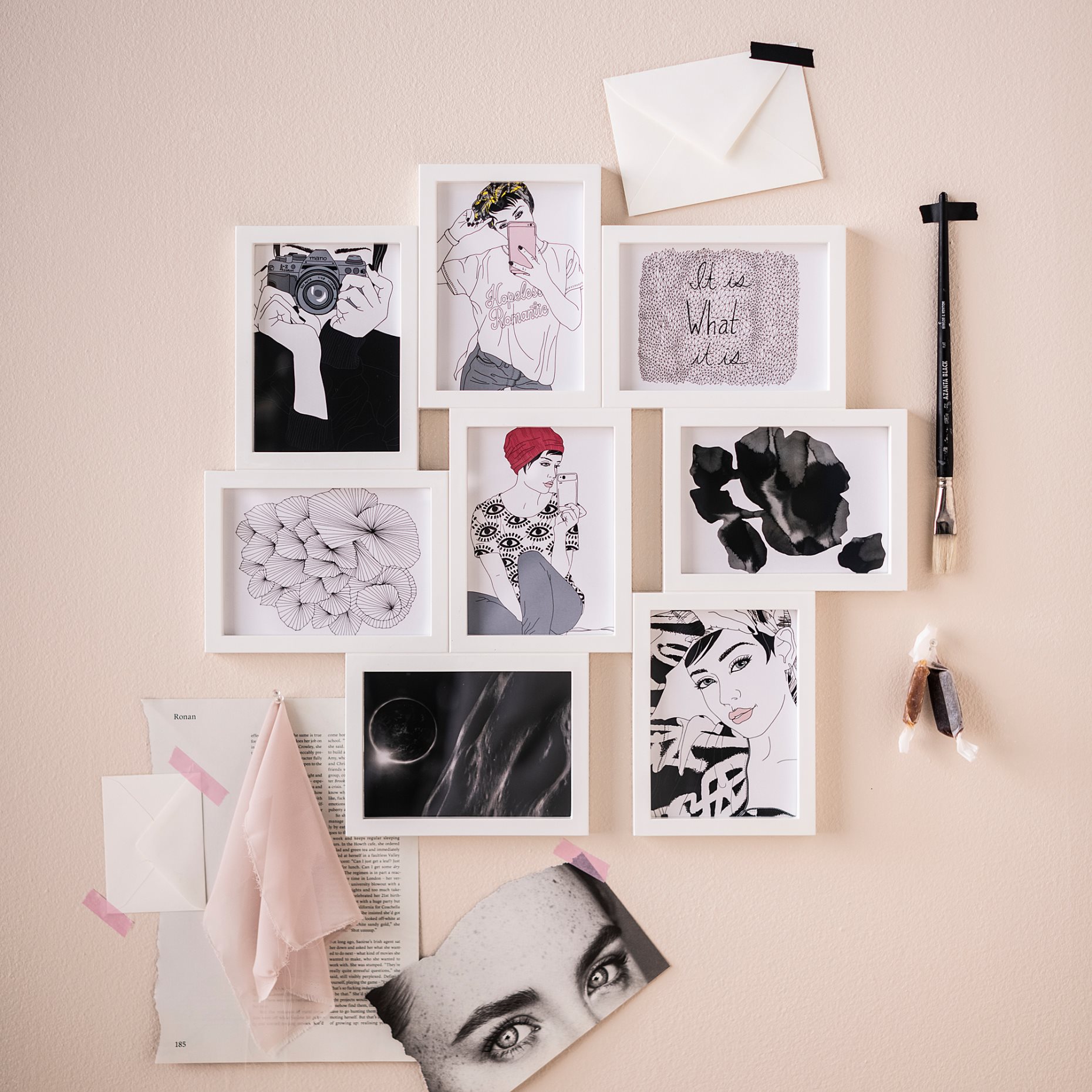 VÄXBO, collage frame for 8 photos, 13x18 cm, 402.566.21
