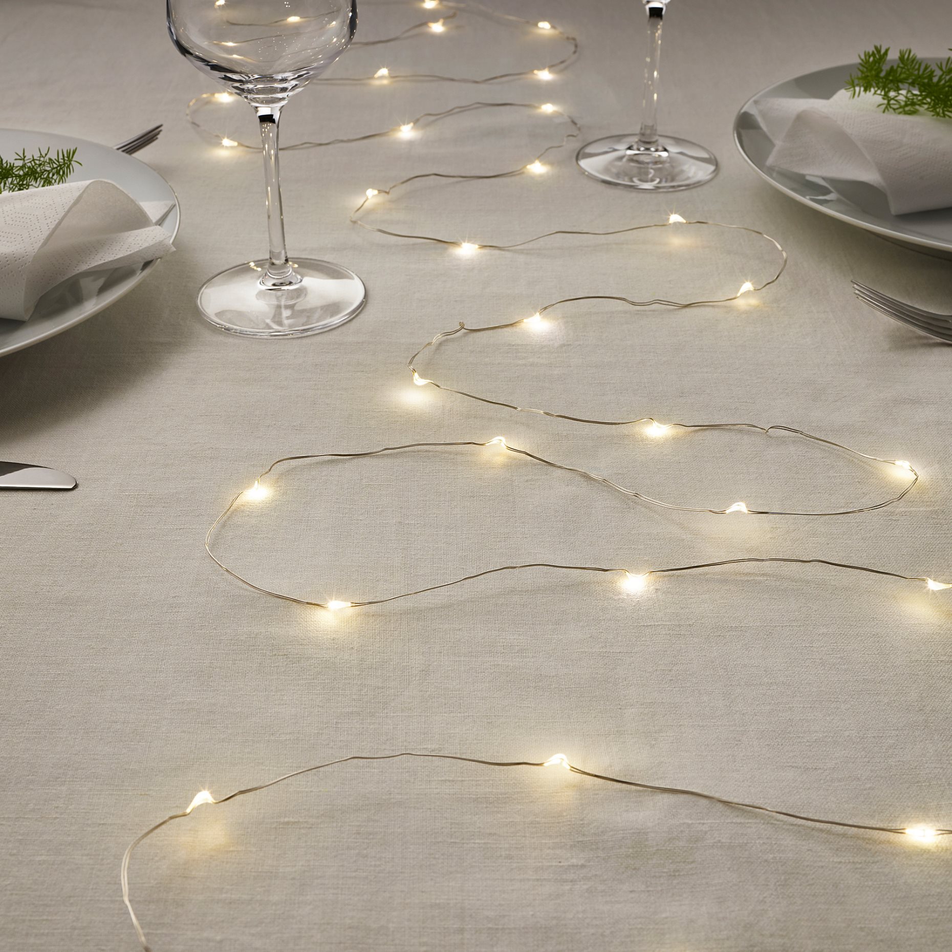 VISSVASS, LED lighting chain 40 light indoor/battery-op, 404.141.02