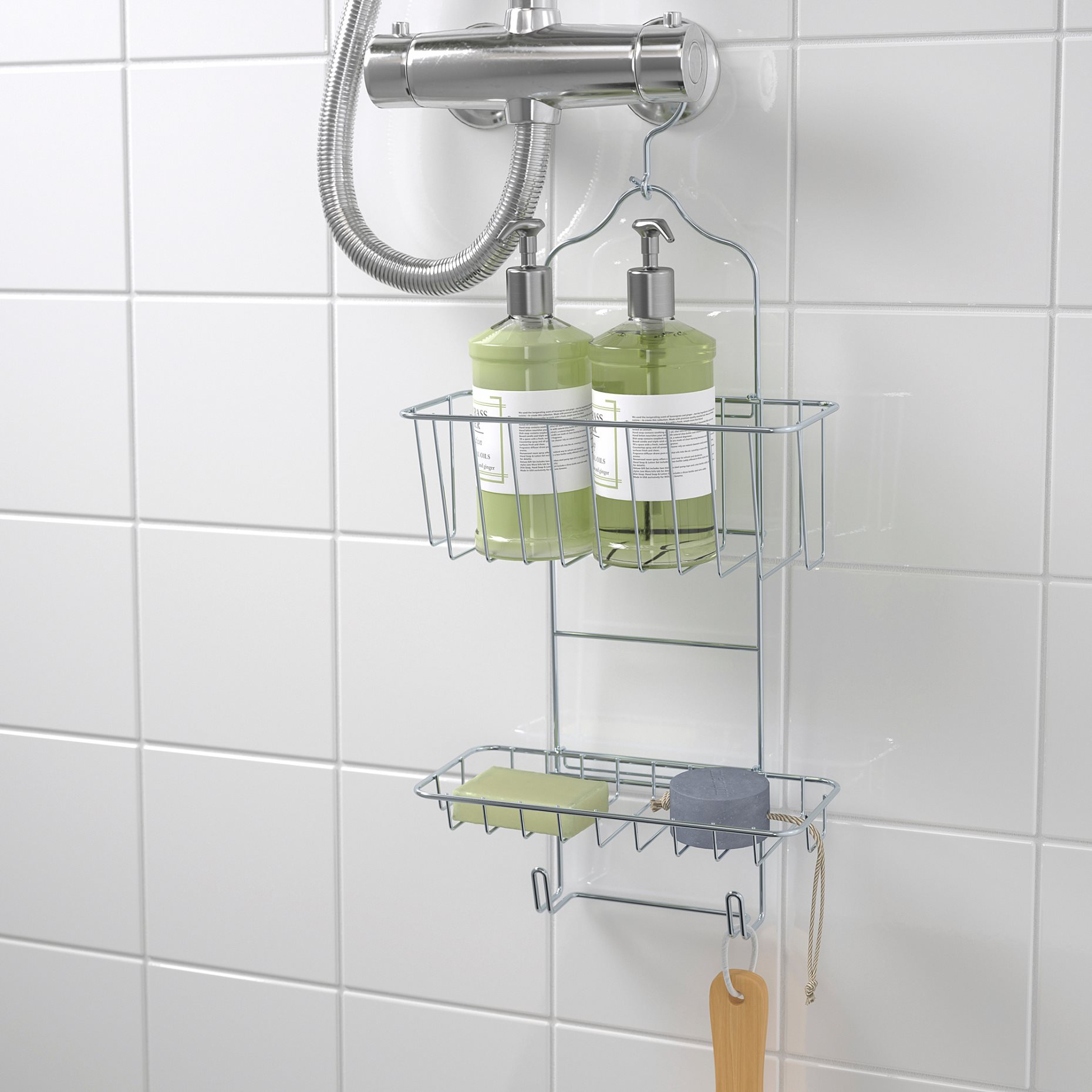 KROKFJORDEN, shower hanger/ two tiers, 24x53 cm, 404.540.08