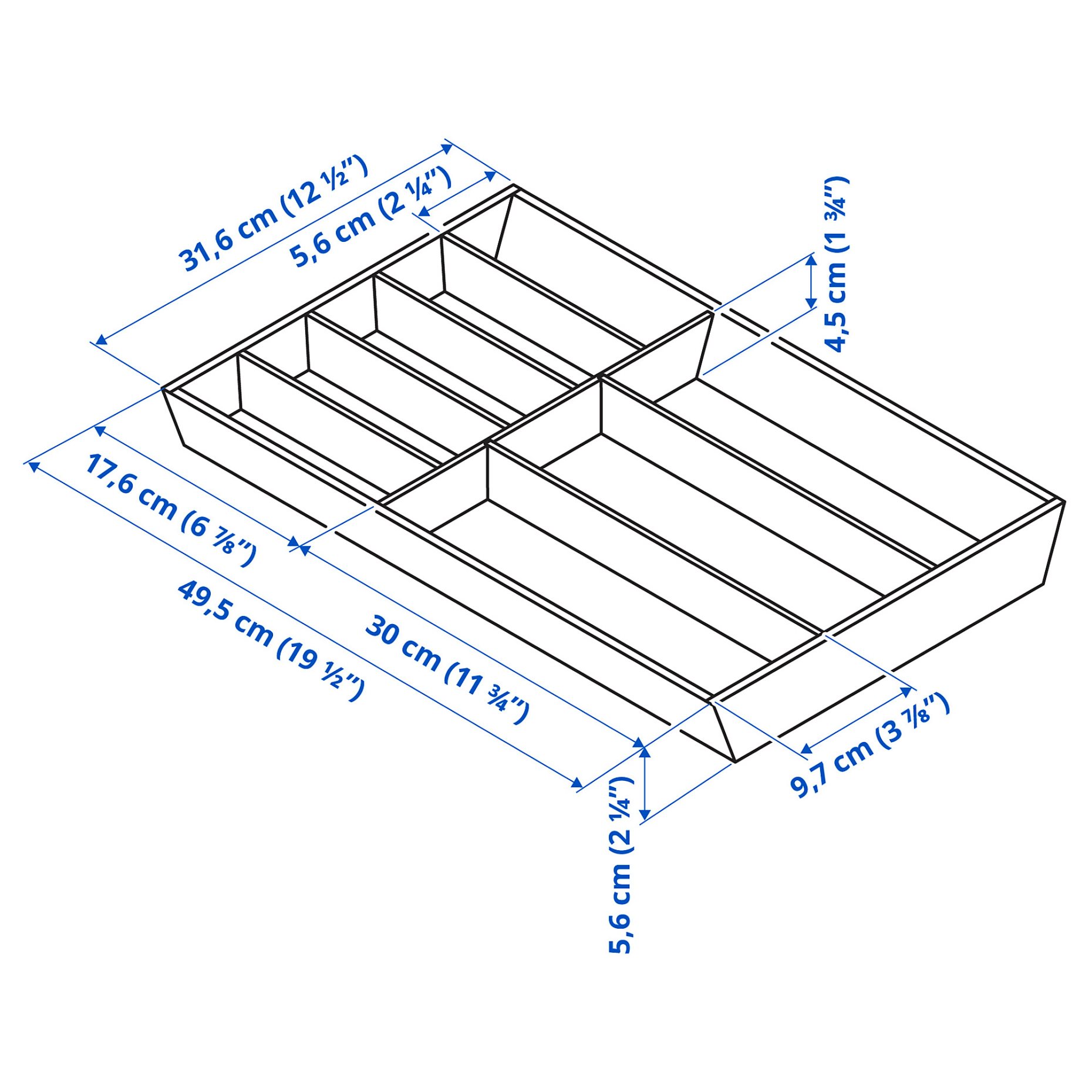 UPPDATERA, cutlery tray, 32x50 cm, 404.599.73