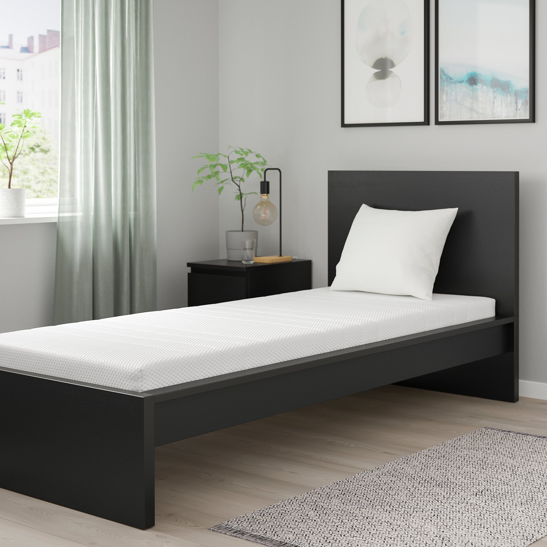 ÅKREHAMN, foam mattress medium firm, 90x200 cm, 404.816.72