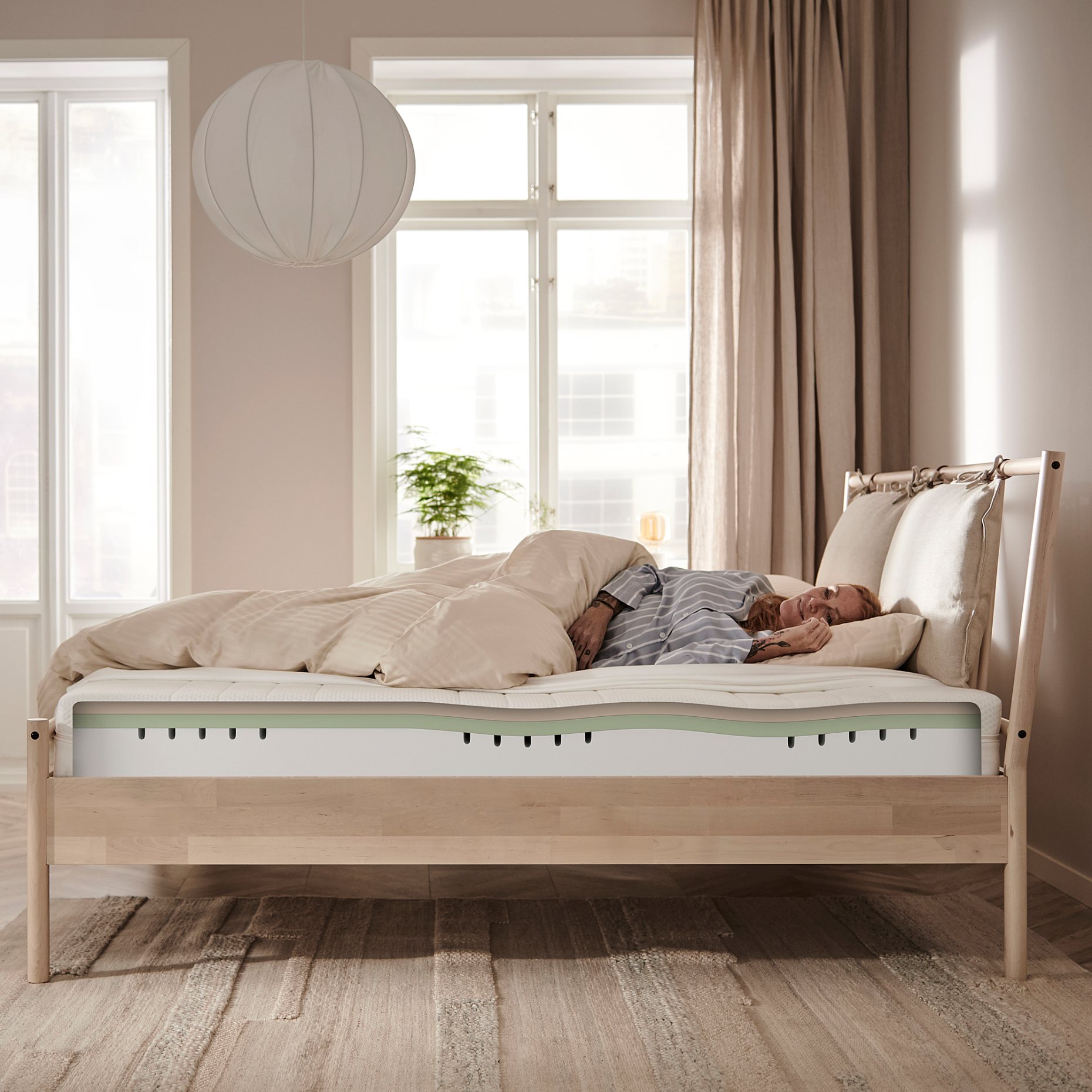 ÅKREHAMN, foam mattress medium firm, 90x200 cm, 404.816.72
