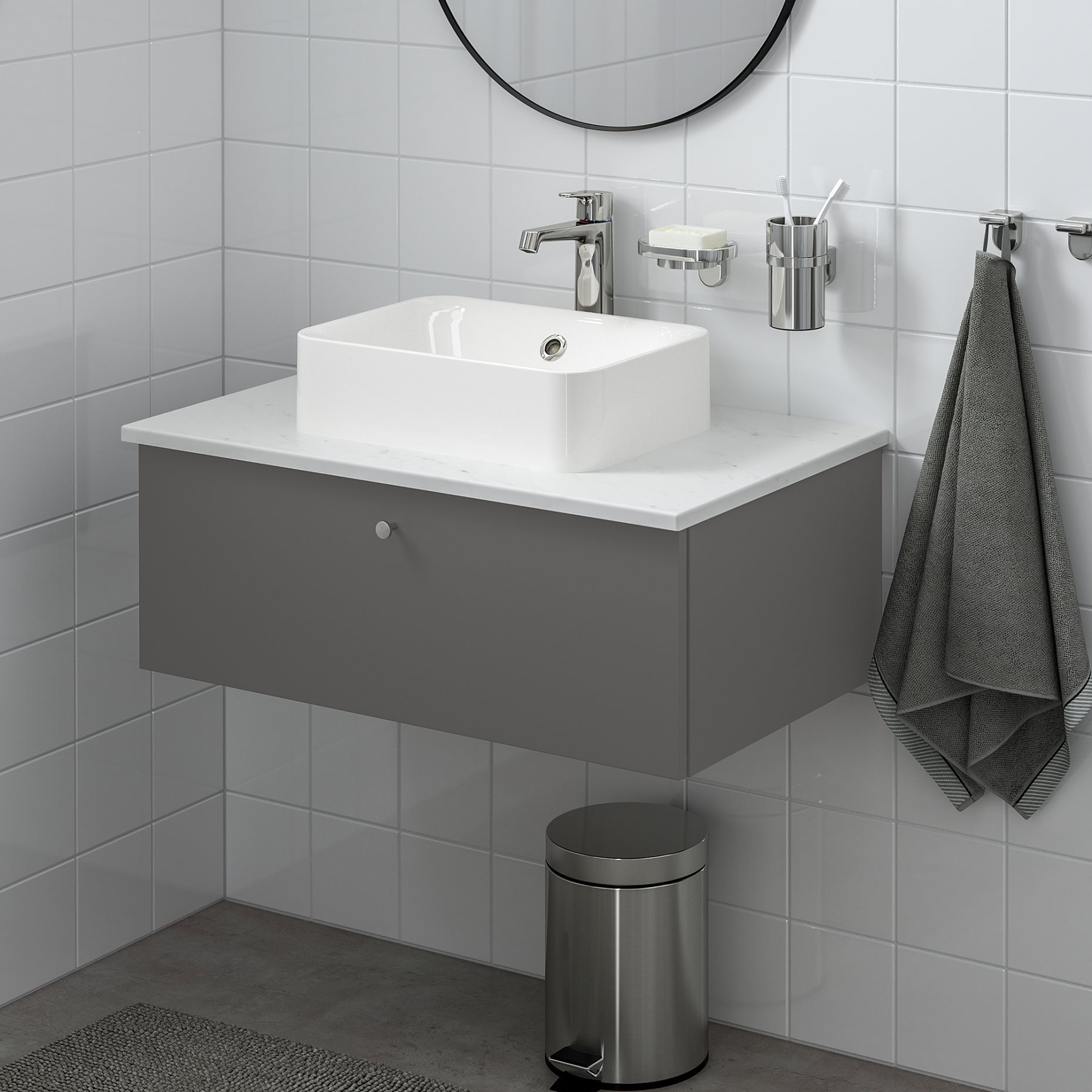 GODMORGON, wash-stand with 1 drawer, 80x47x29 cm, 404.827.56