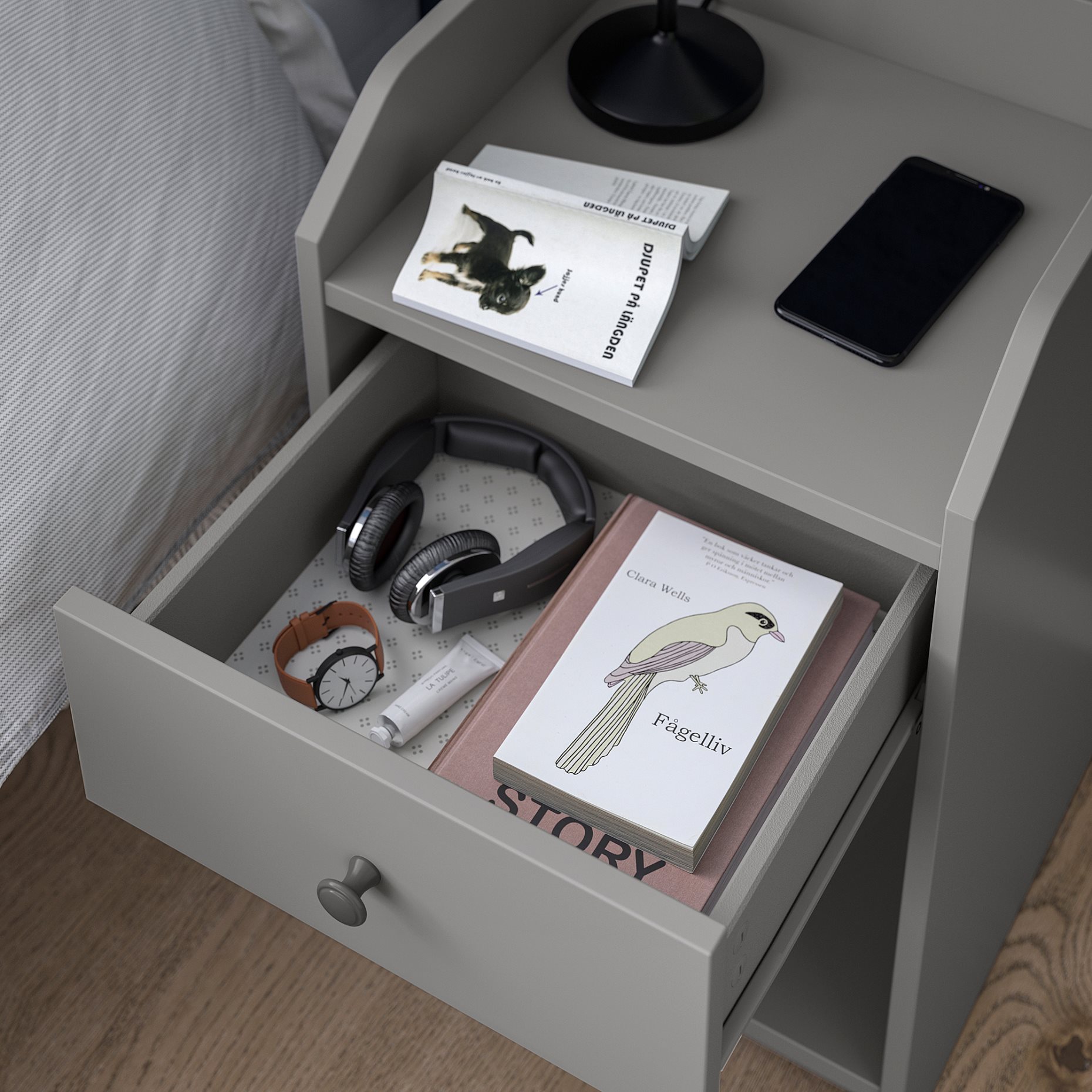 HAUGA, κομοδίνο, 40x36 cm, 404.889.61