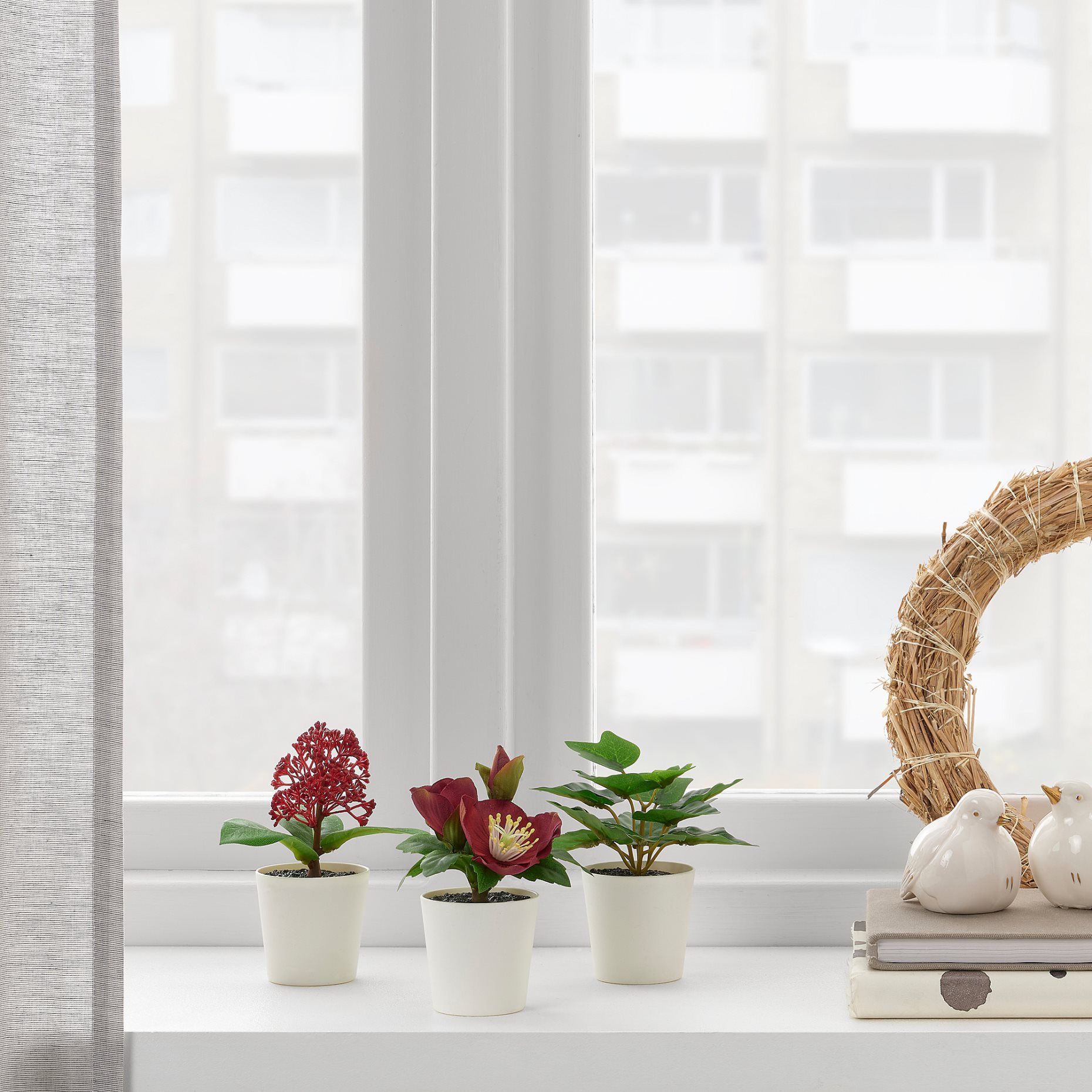 FEJKA, τεχνητό φυτό με κασπό/εσωτερικού/εξωτερικού χώρου , σετ 3 τεμ. 6 cm, 404.966.40