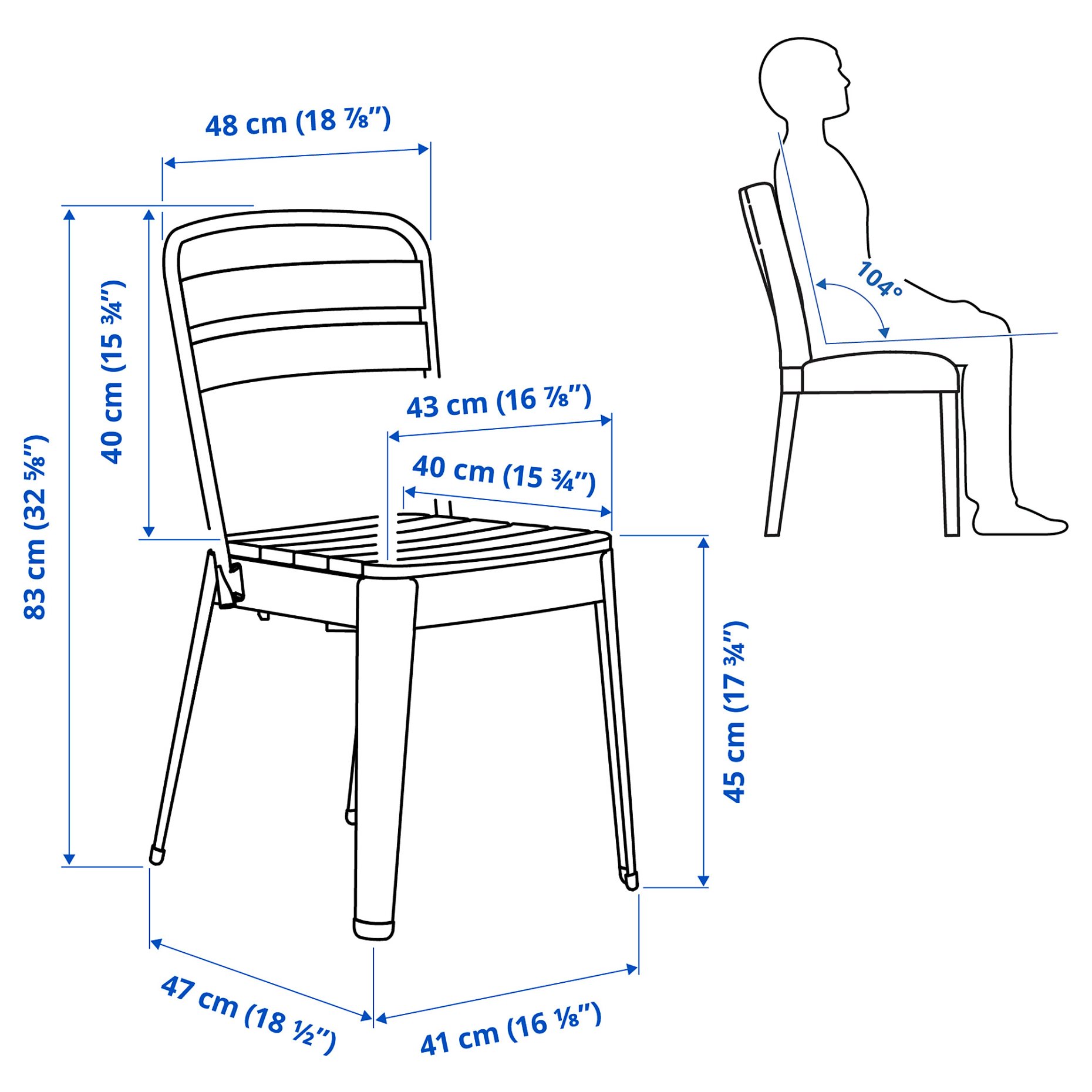 NORRMANSÖ, chair, in/outdoor, 405.110.80