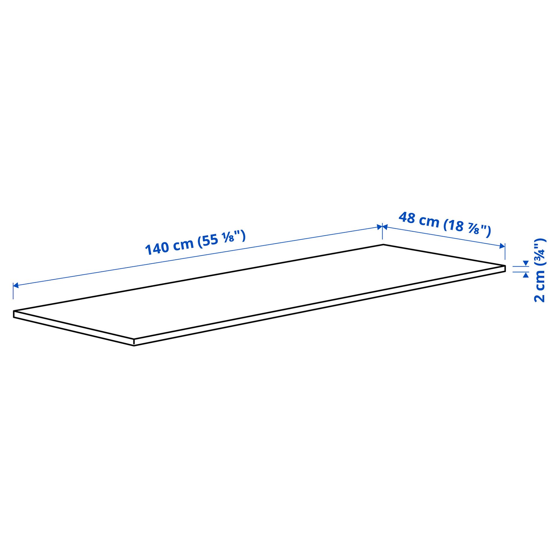 MITTZON, table top, 140x48 cm, 405.156.10