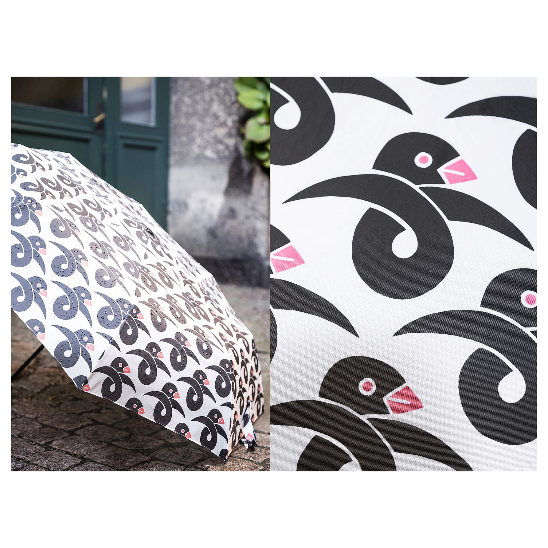 KNALLA, umbrella/bird pattern, 405.176.33