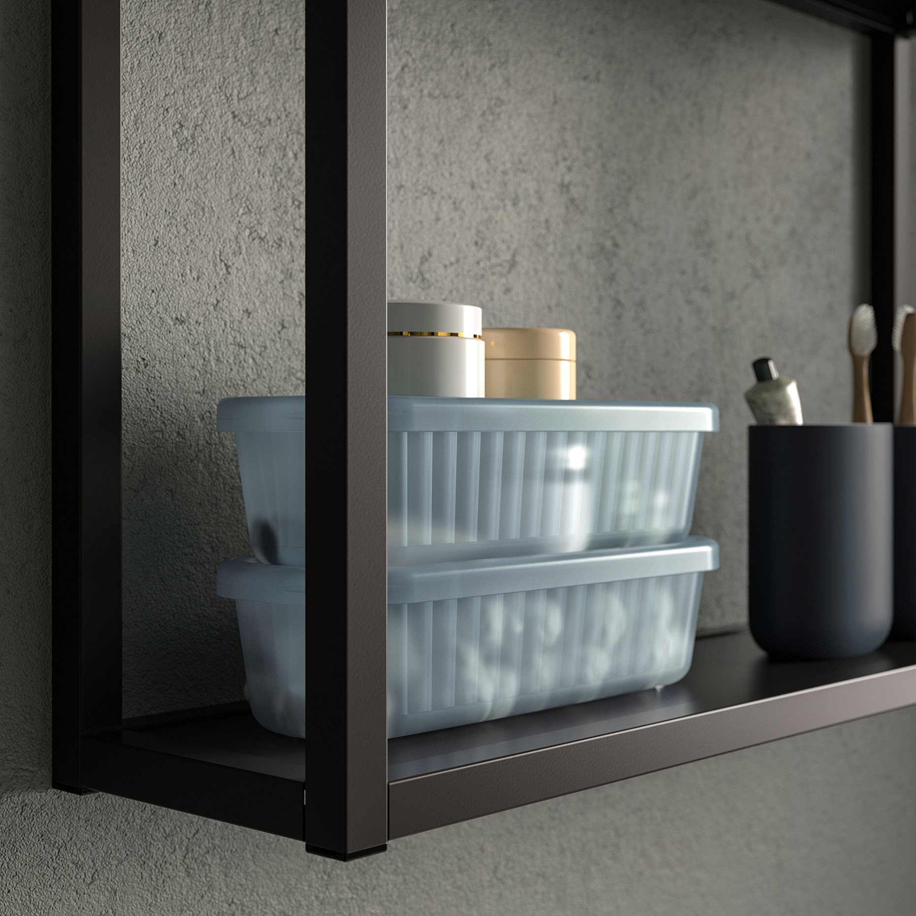 RYKTA, κουτί αποθήκευσης με καπάκι, 9x24x7 cm/0.5 l, 405.332.04