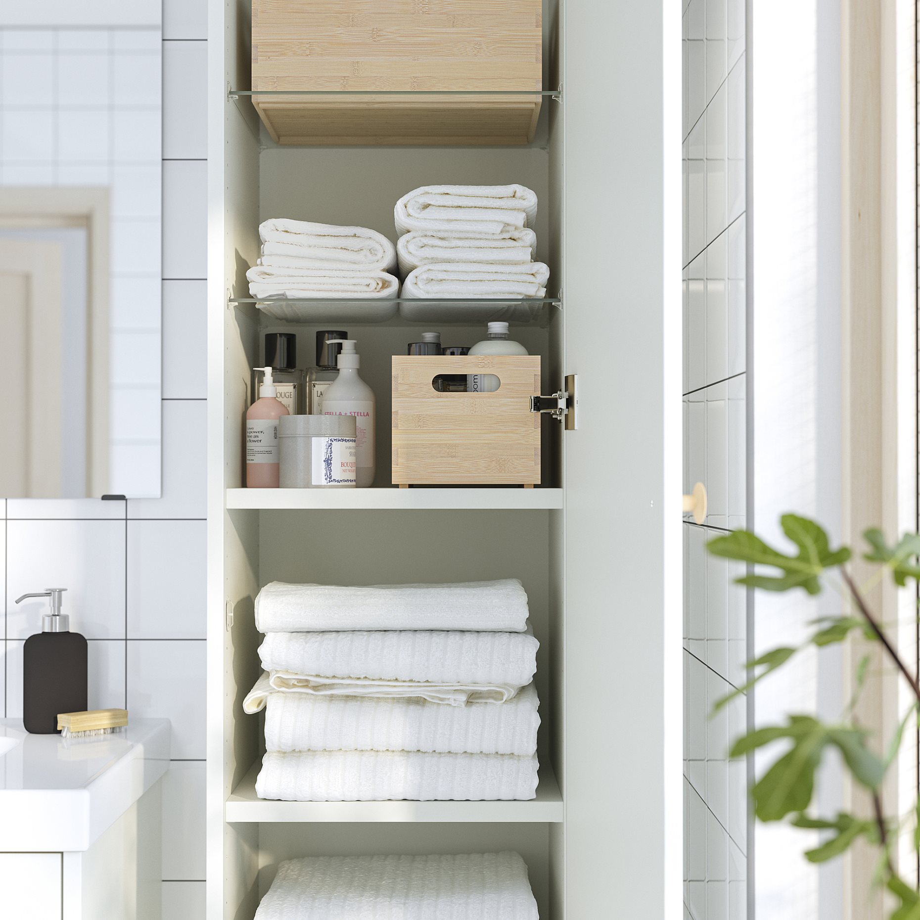 HAVBACK, high cabinet with door, 40x35x195 cm, 405.350.00
