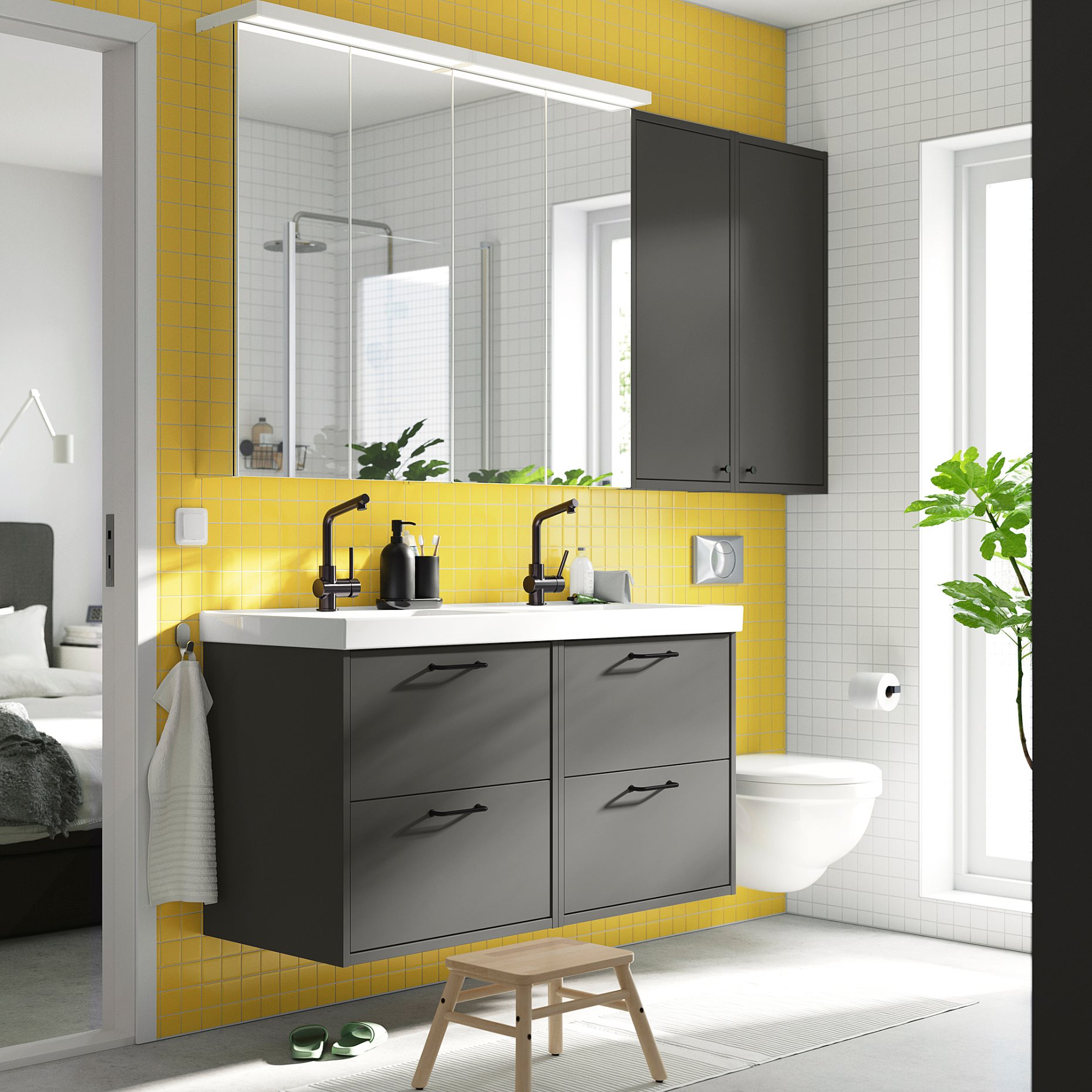 HAVBACK, ντουλάπι τοίχου με πόρτα, 40x15x95 cm, 405.350.57