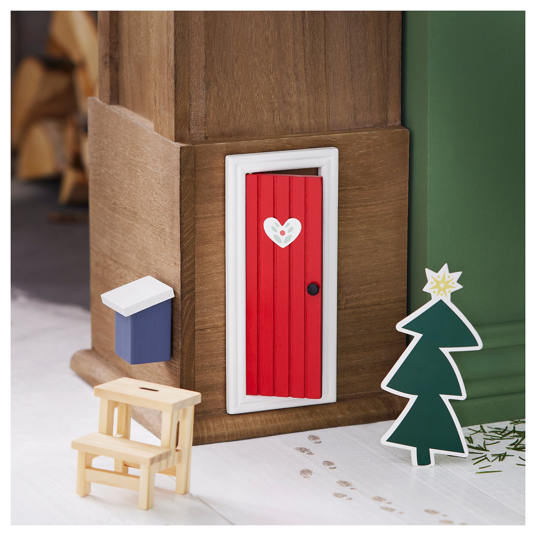 VINTERFINT, 4-piece decoration set/christmas elf door, 405.523.01