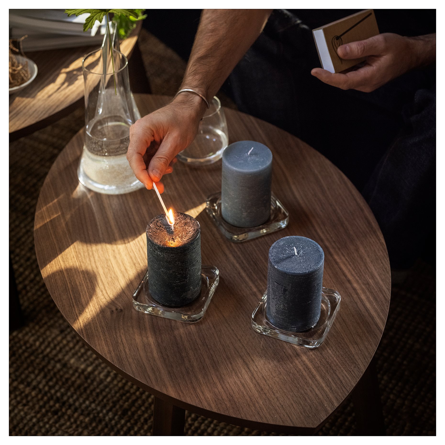 FRUKTSKOG, αρωματικό κερί/Βέτιβερ & γεράνι/3 τεμ. 30 ώρες, 405.558.37