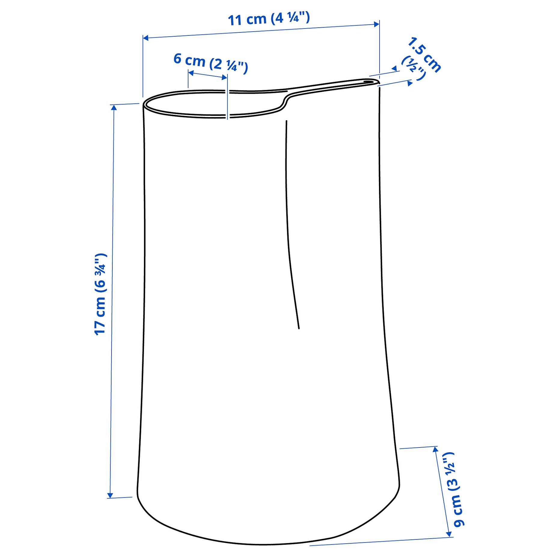 CHILIFRUKT, vase/watering can, 17 cm, 405.693.49