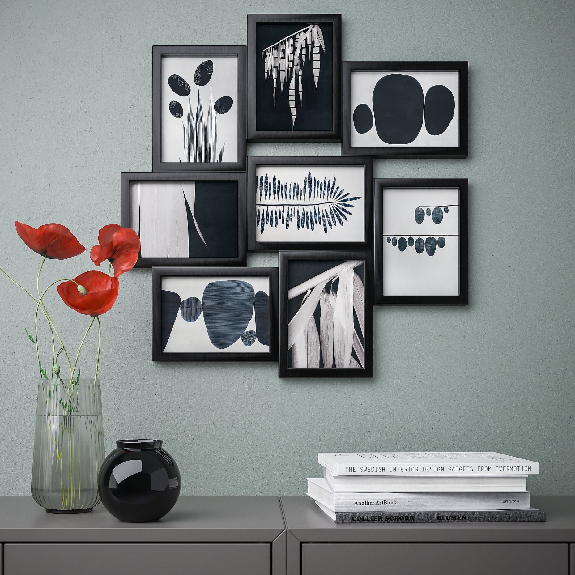 VÄXBO, καλλιτεχνική κάρτα/αφηρημένα σχήματα, 8 τεμ. 13x18 cm, 405.835.76