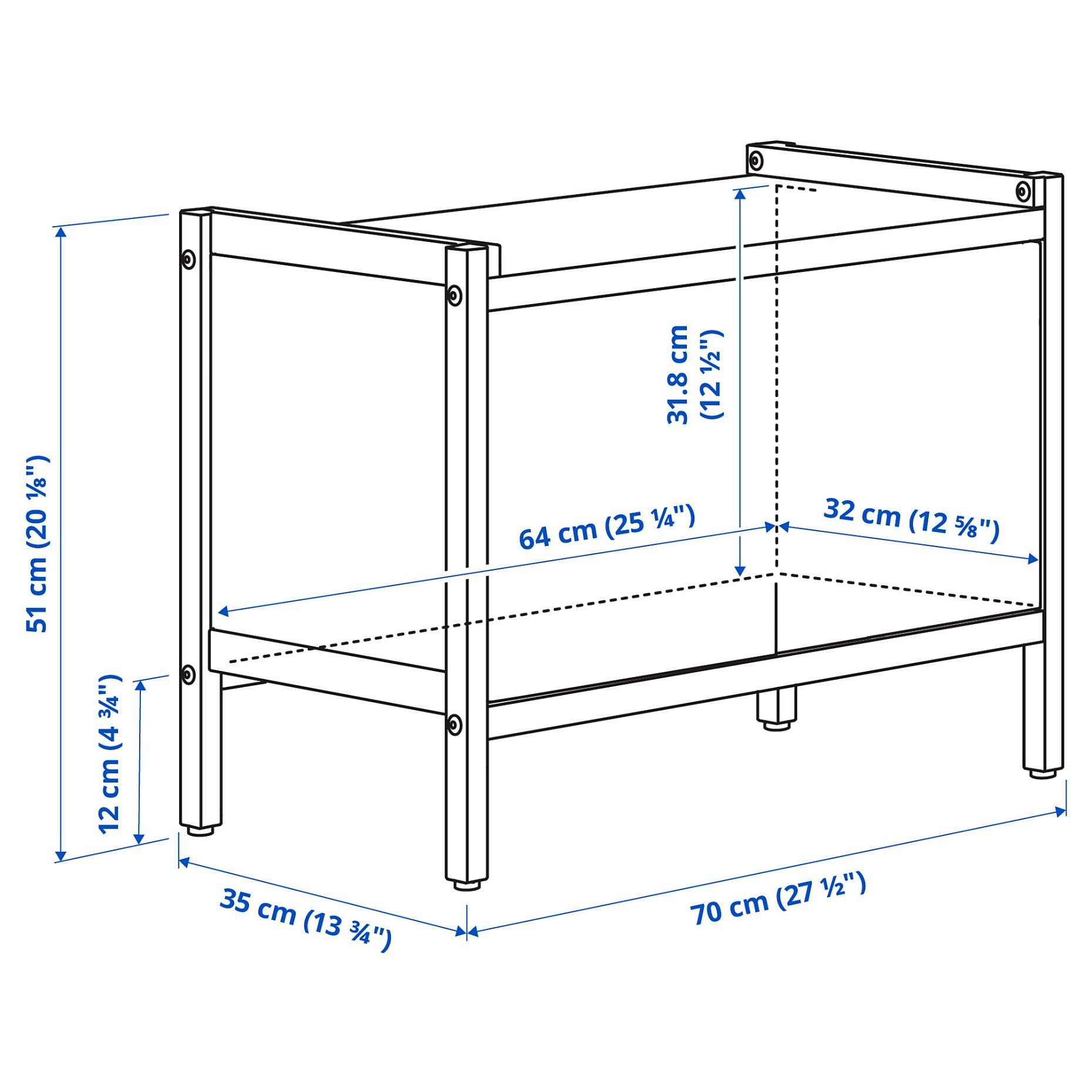 EKENABBEN, ντουλάπι, 70x35x51 cm, 405.952.06