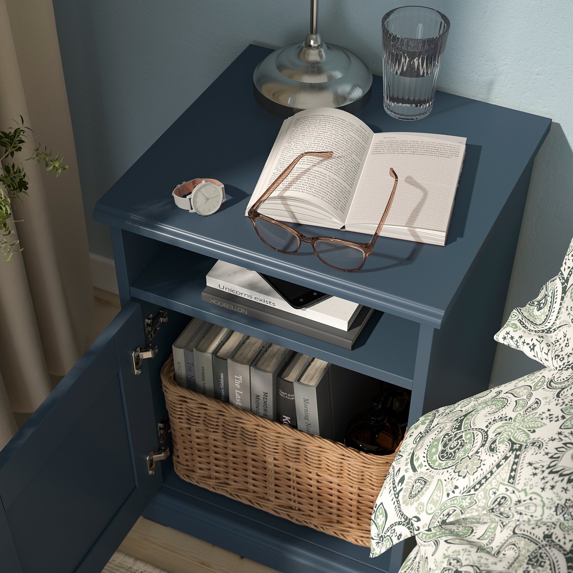 FÅGELFJÄLLET, bedside table, 42x41x56 cm, 405.986.05