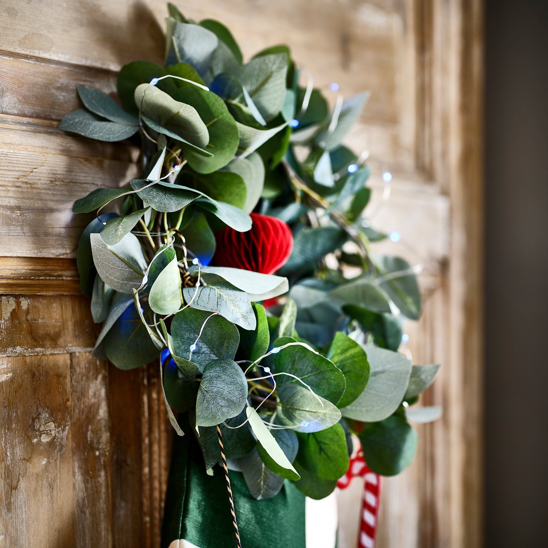 STRÅLA, γιρλάντα με ενσωματωμένο φωτισμό LED/40 λαμπτήρες/λειτουργία με μπαταρία, εξωτερικού χώρου, 405.991.86