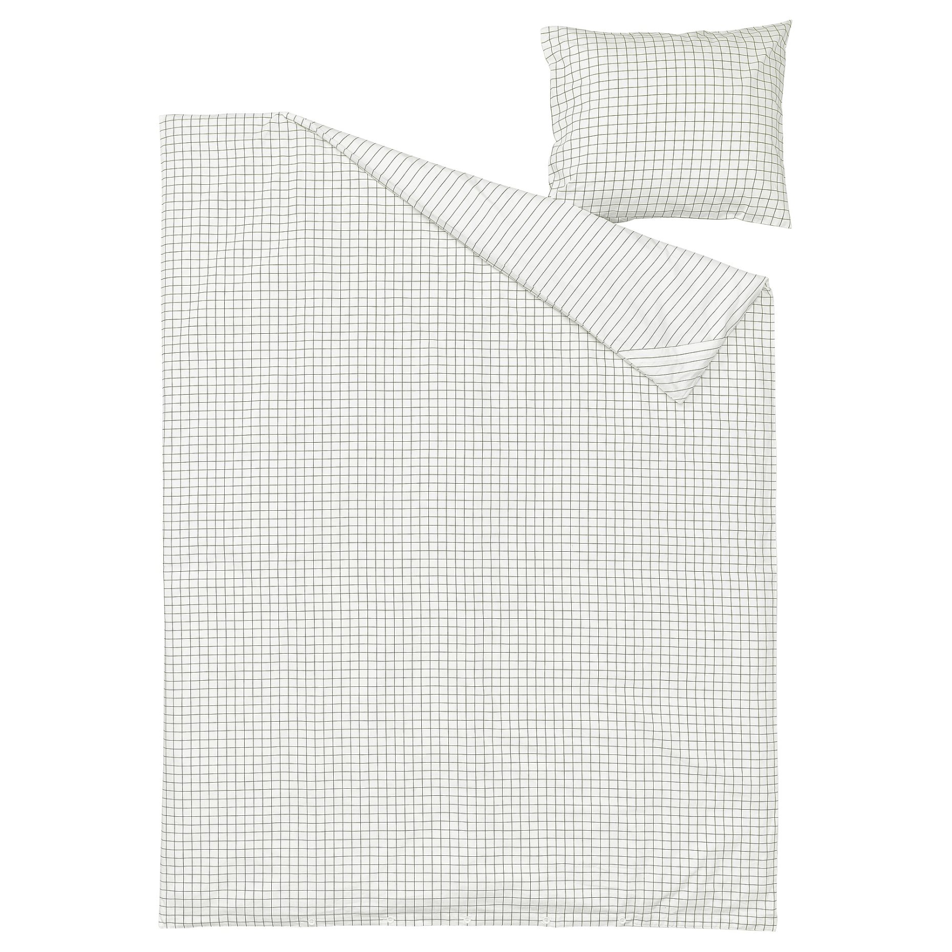 DOFTAKLEJA, duvet cover and pillowcase, 150x200/50x60 cm, 406.005.14