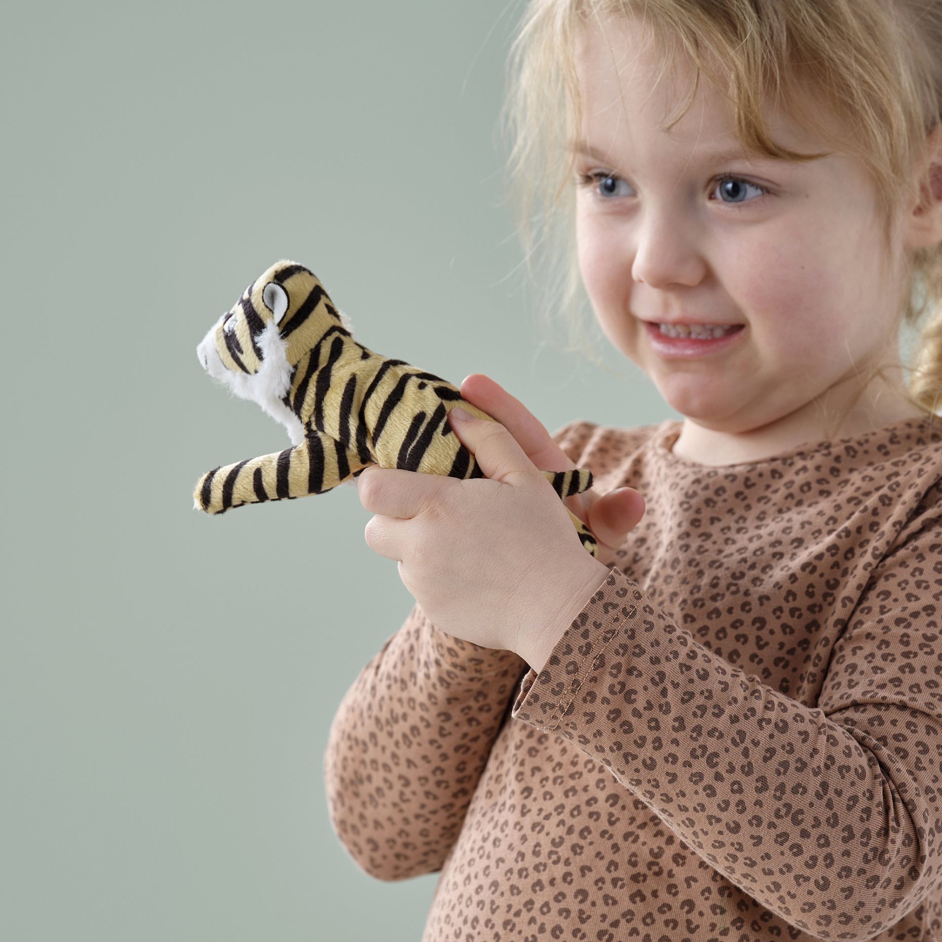 DJUNGELSKOG, soft toy/mini/tiger, 13 cm, 406.061.15