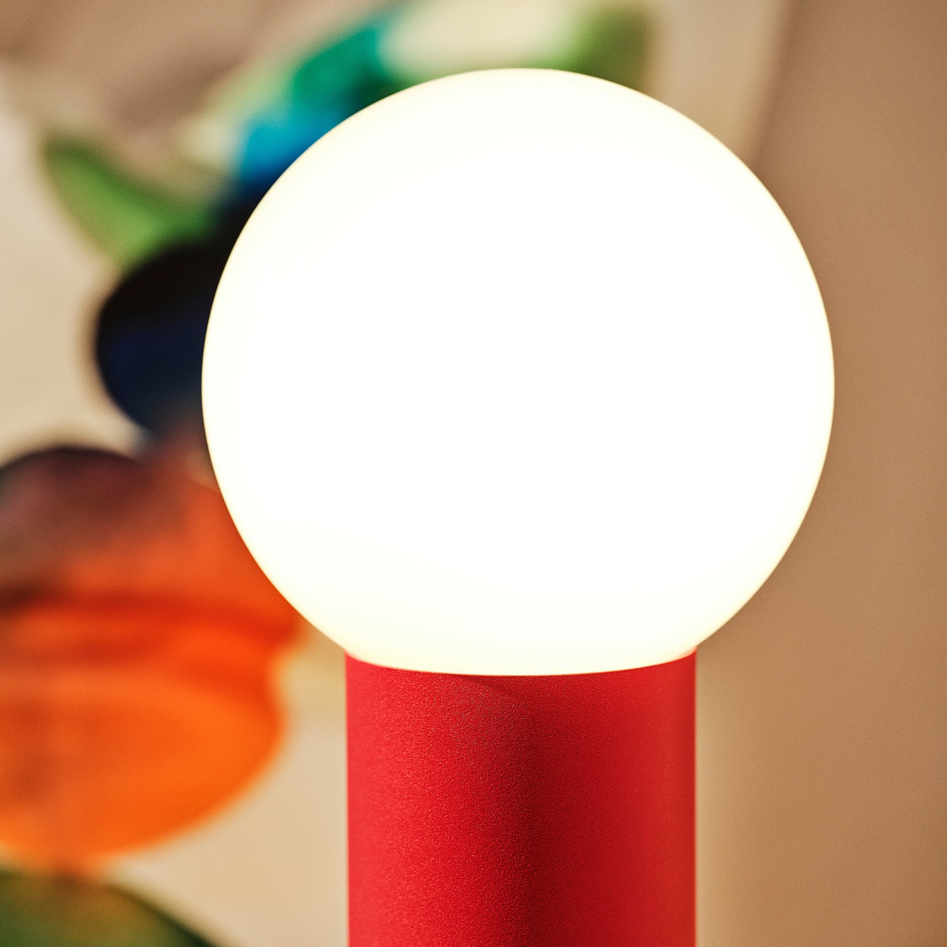 IKEA PS 2026, portable lamp with built-in LED light source, battery-operated/dimmable, 22 cm, 406.085.48