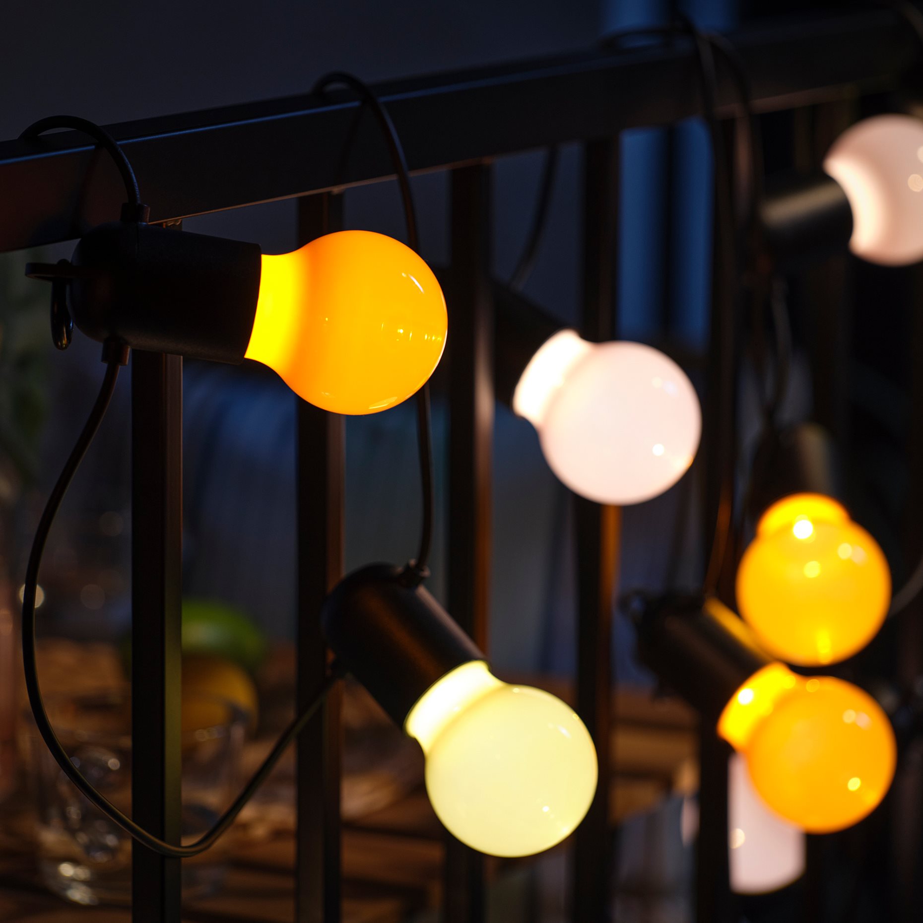 SOLVINDEN 2026, lighting chain with built-in LED light source/12 bulbs, οutdoor, 406.155.15