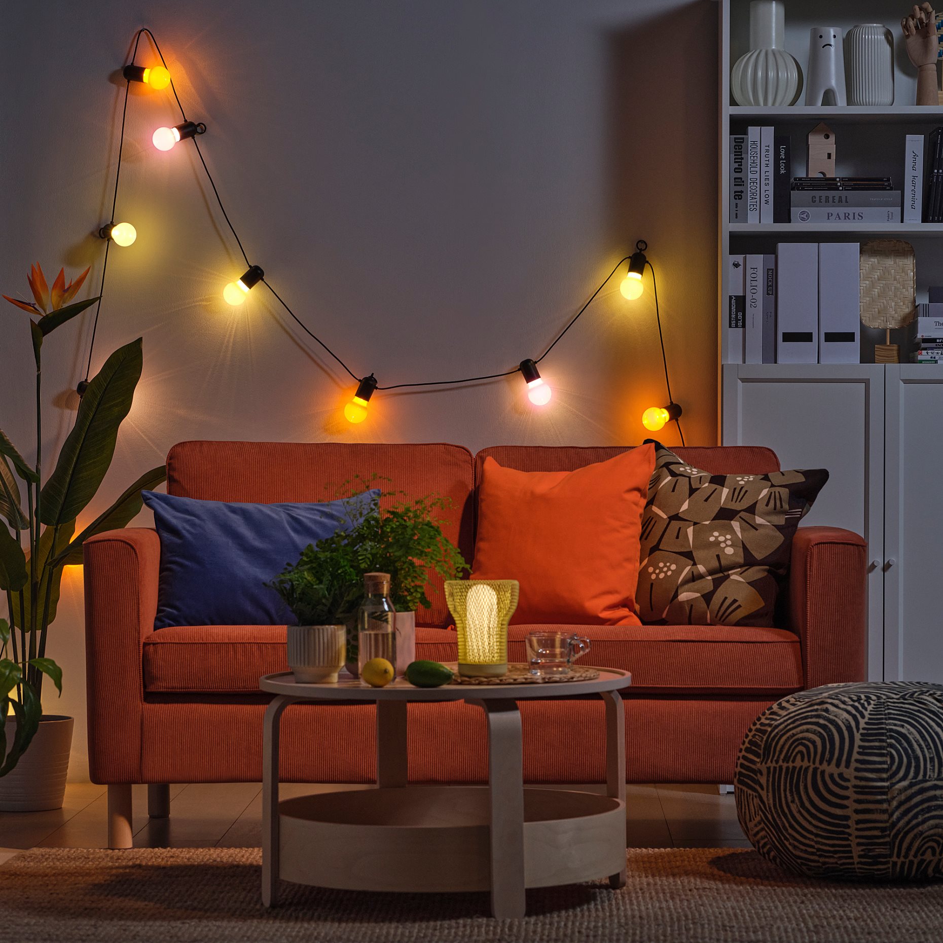 SOLVINDEN 2026, lighting chain with built-in LED light source/12 bulbs, οutdoor, 406.155.15