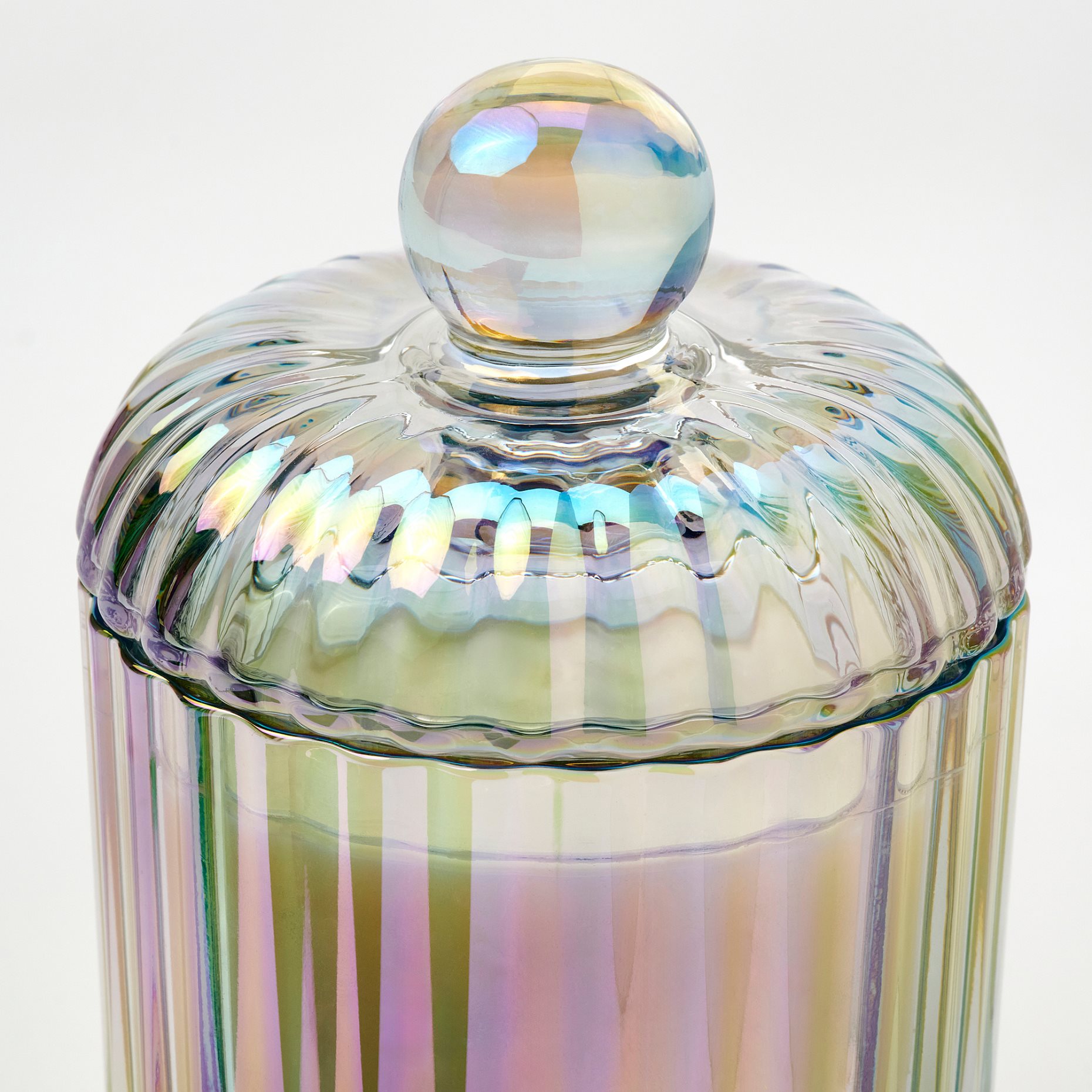 RÄFFELBJÖRK, scented candle in glass with lid/2 wicks/Rose & carnation,, 406.181.80