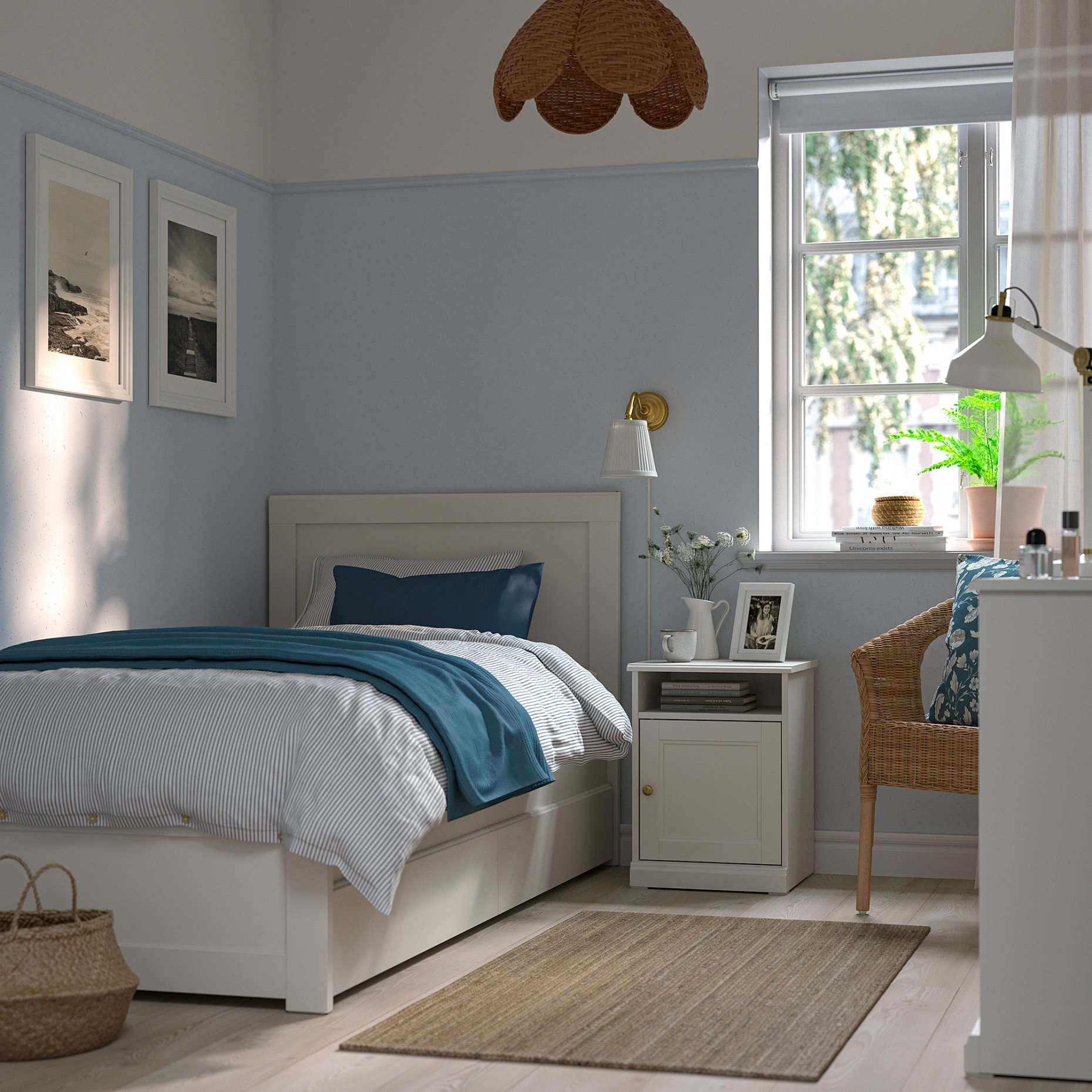 FÅGELFJÄLLET, bedside table, 42x41x56 cm, 406.276.84