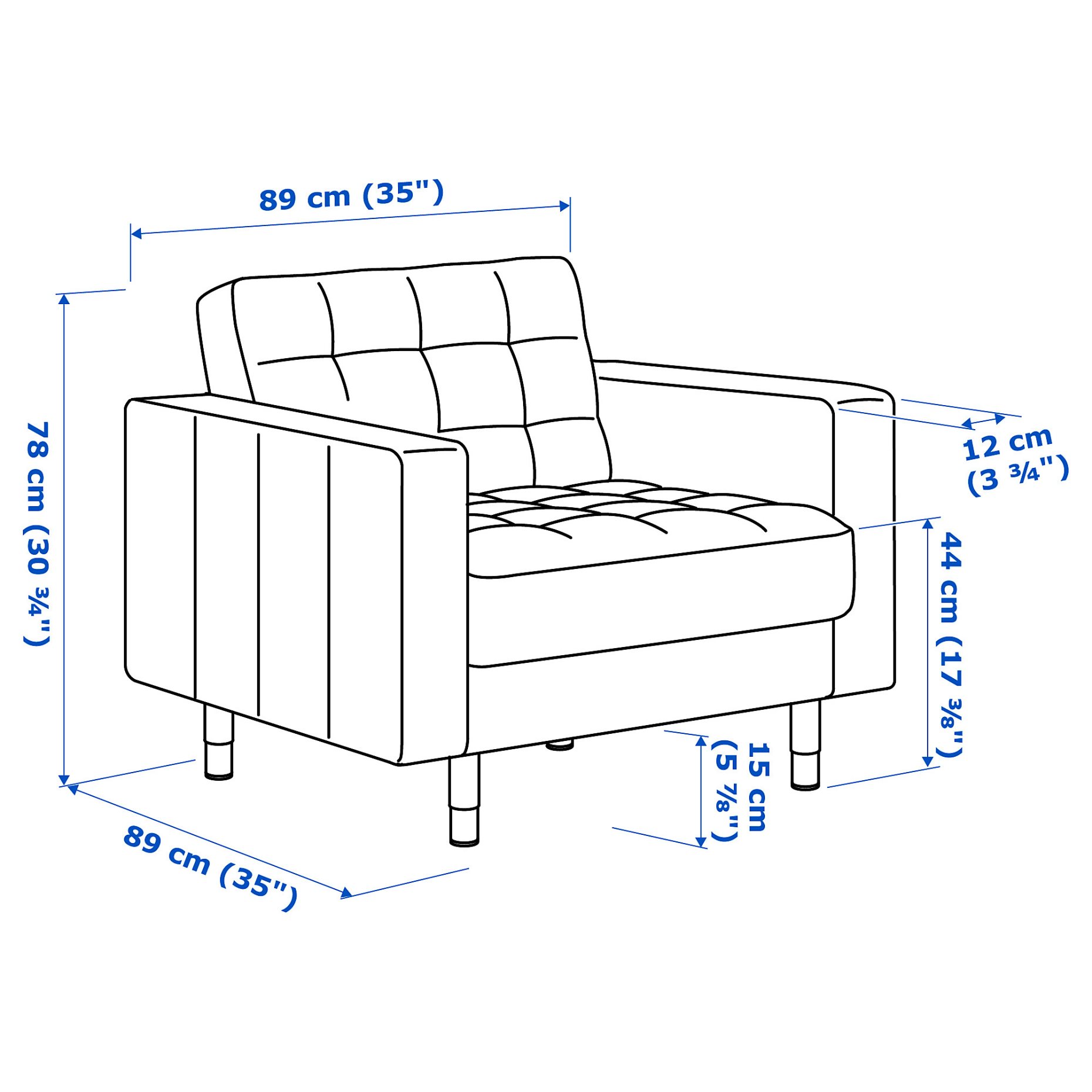 LANDSKRONA, armchair, 490.317.74
