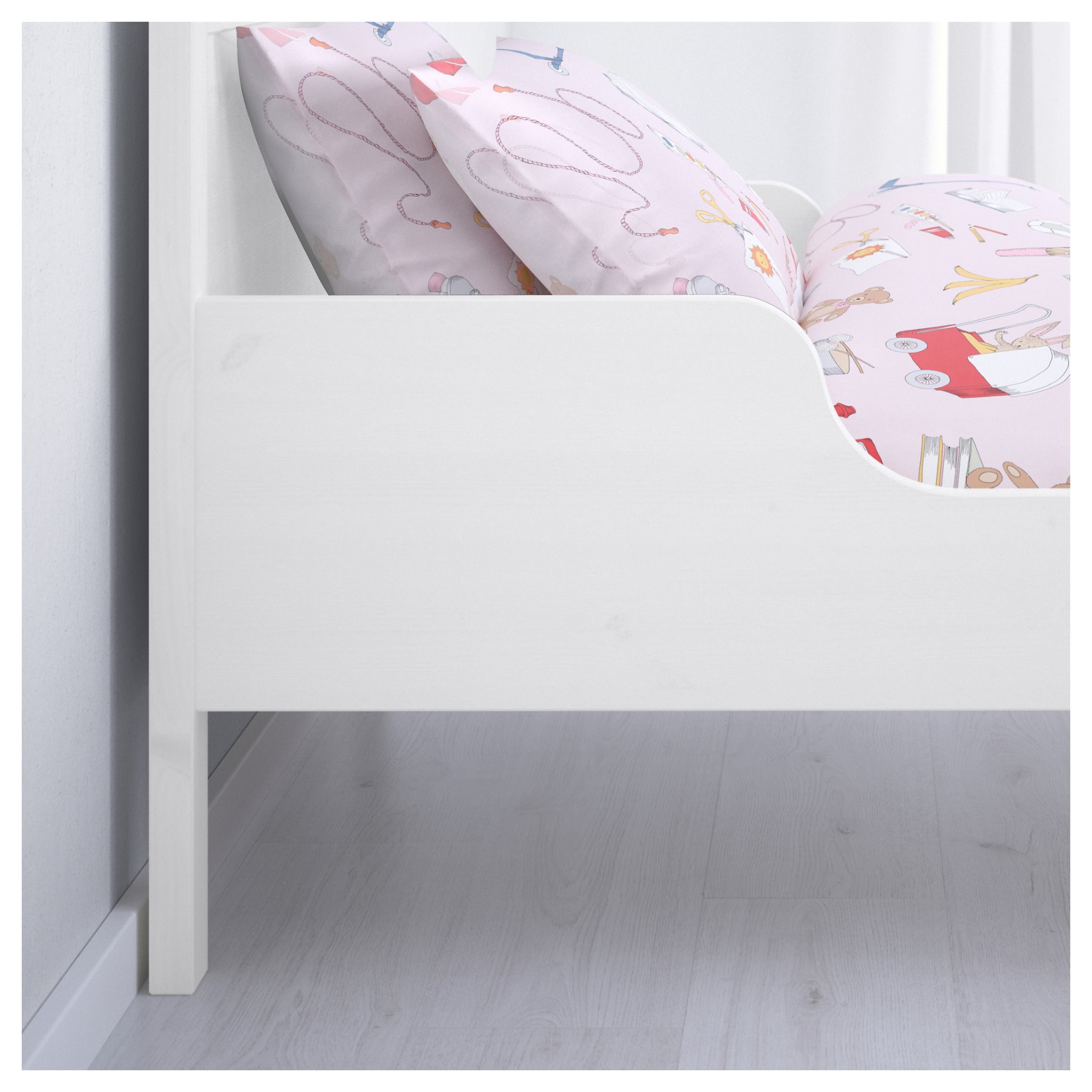 SUNDVIK, extendable bed frame with slatted bed base, 490.460.68