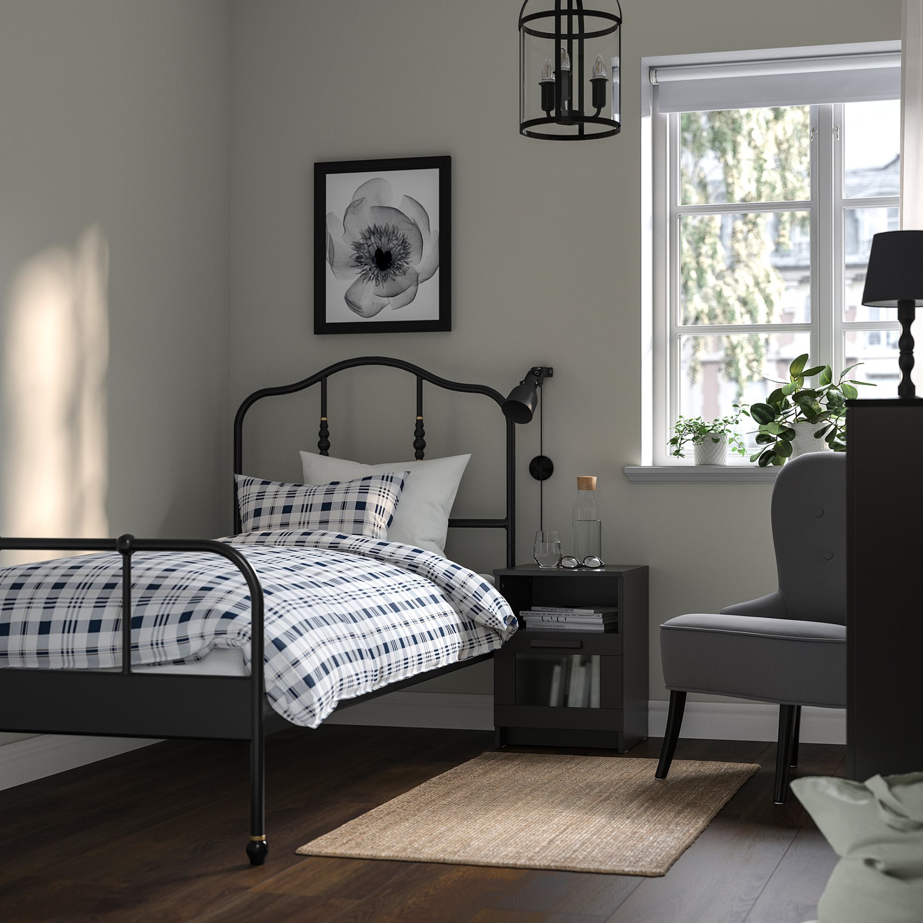 SAGSTUA, bed frame, 492.688.51