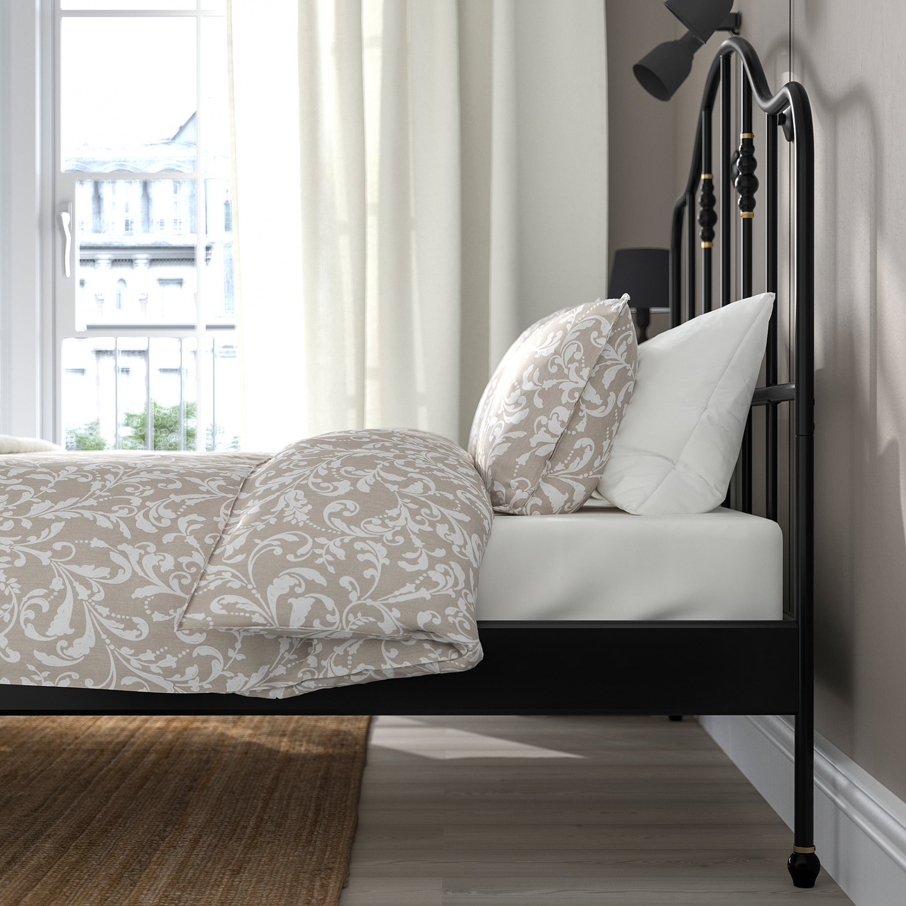 SAGSTUA, bed frame, 140X200 cm, 492.689.07
