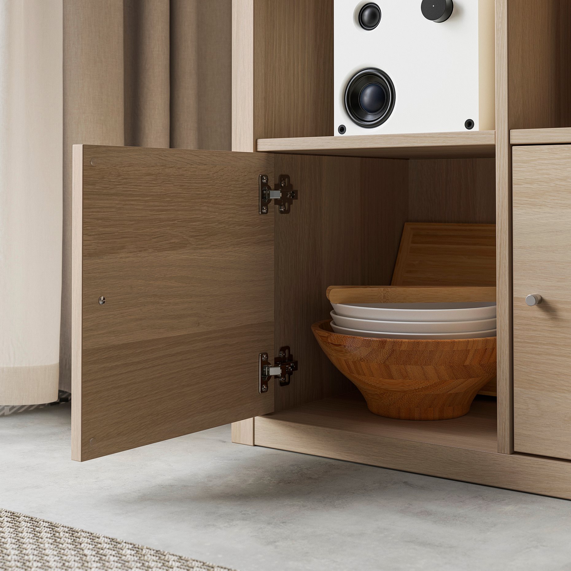 KALLAX, shelving unit with 4 inserts, 492.782.56