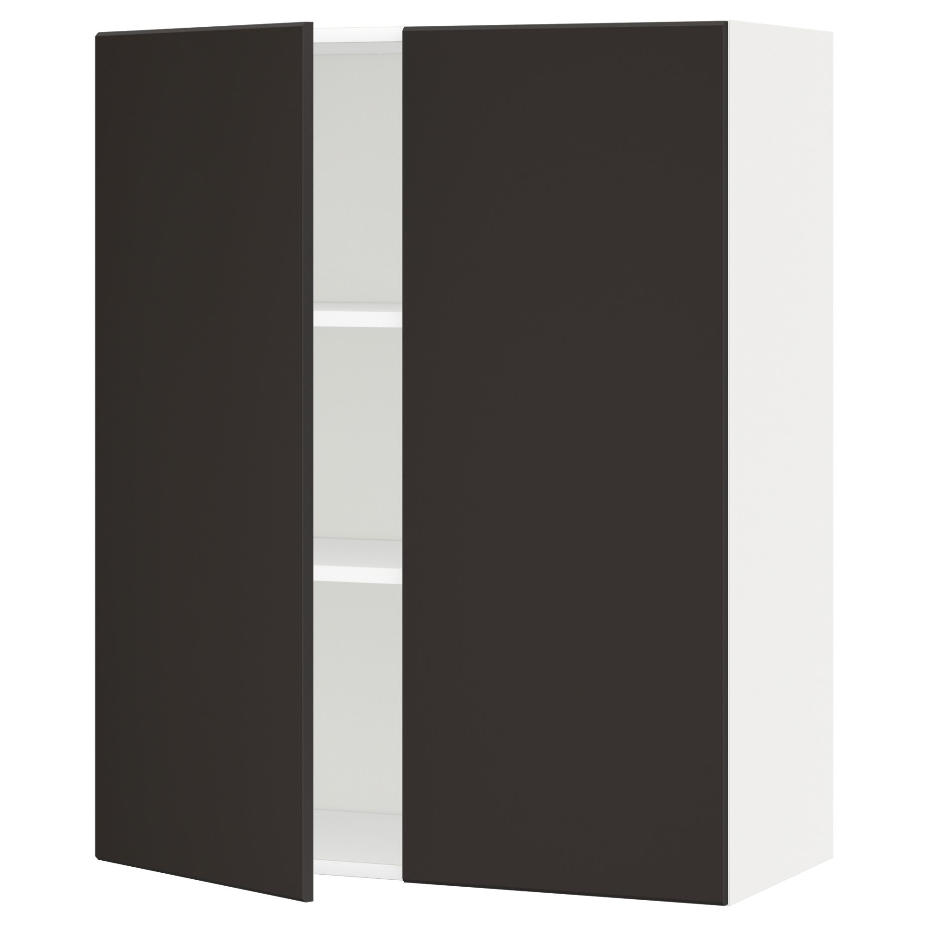 METOD, wall cabinet with shelves/2 doors, 80x100 cm, 494.554.33