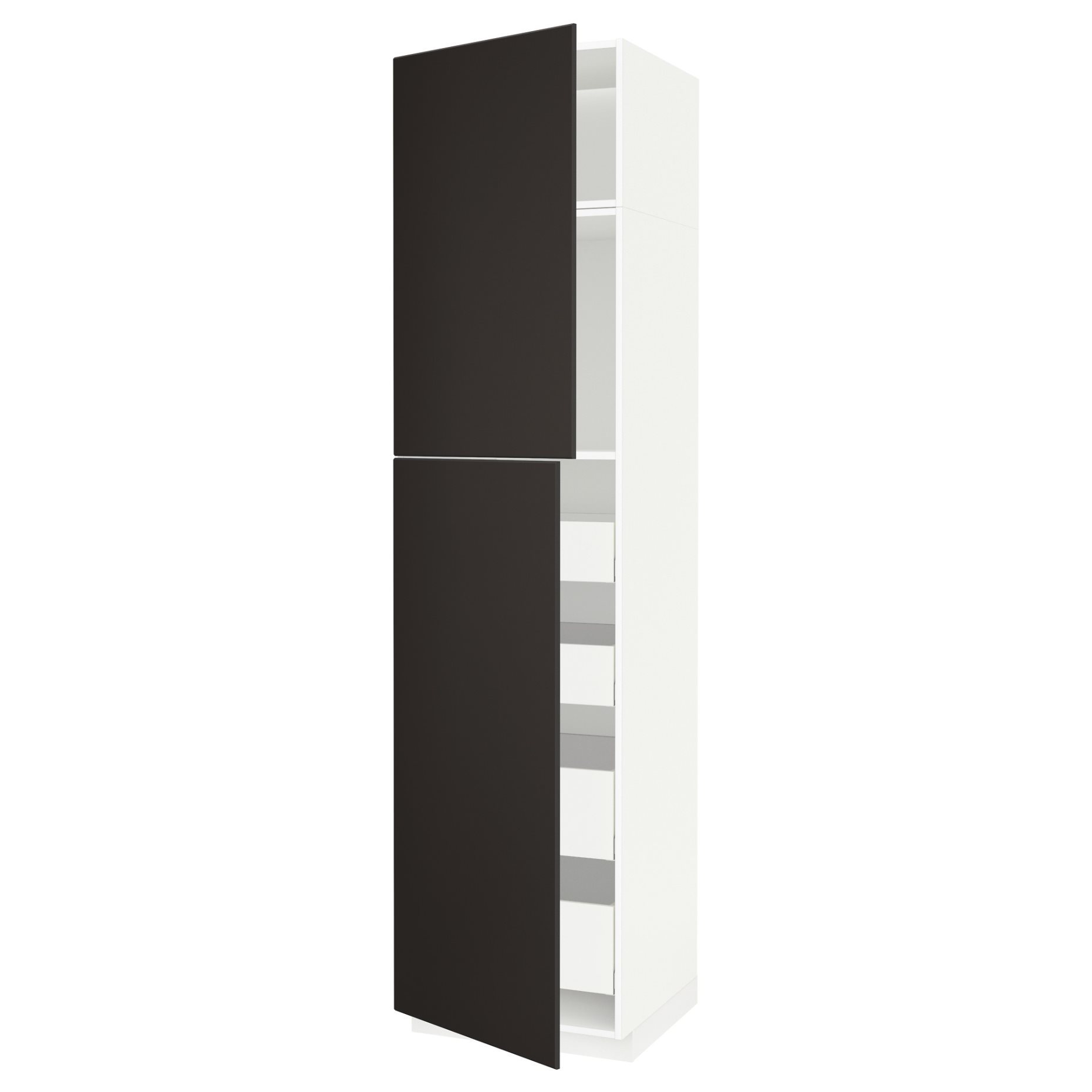 METOD, high cabinet with 2 doors/4 drawers, 60x60x240 cm, 494.616.41